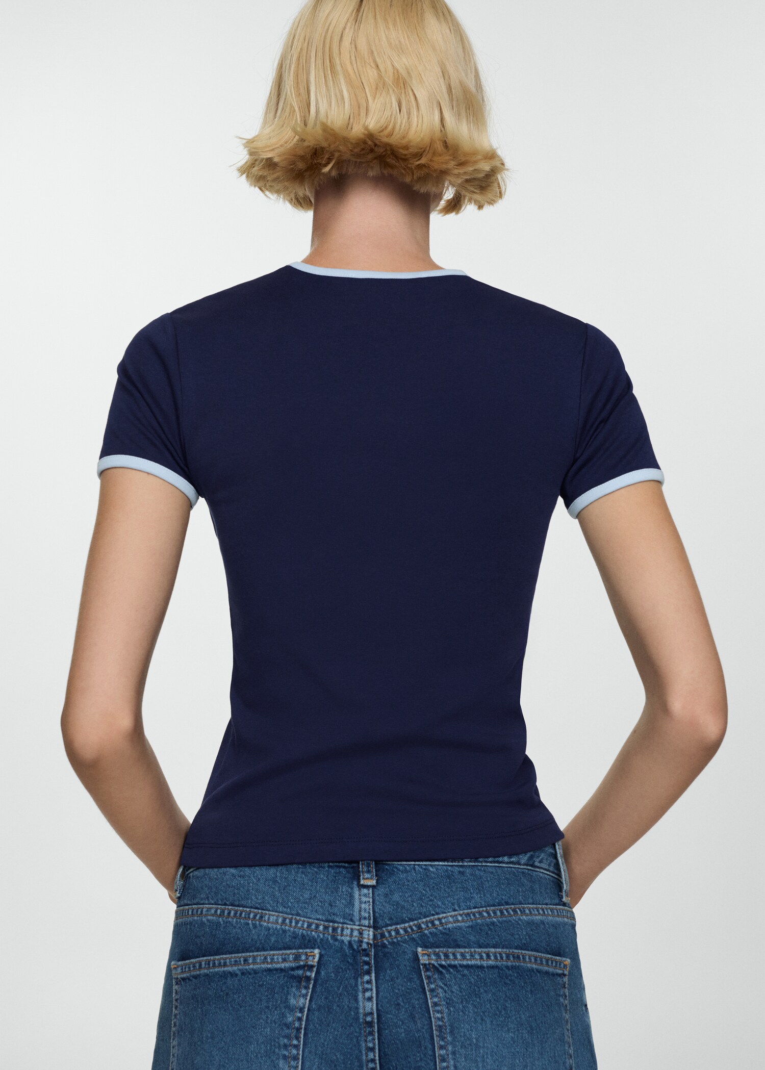 T-shirt liserés contrastants - Verso de l’article