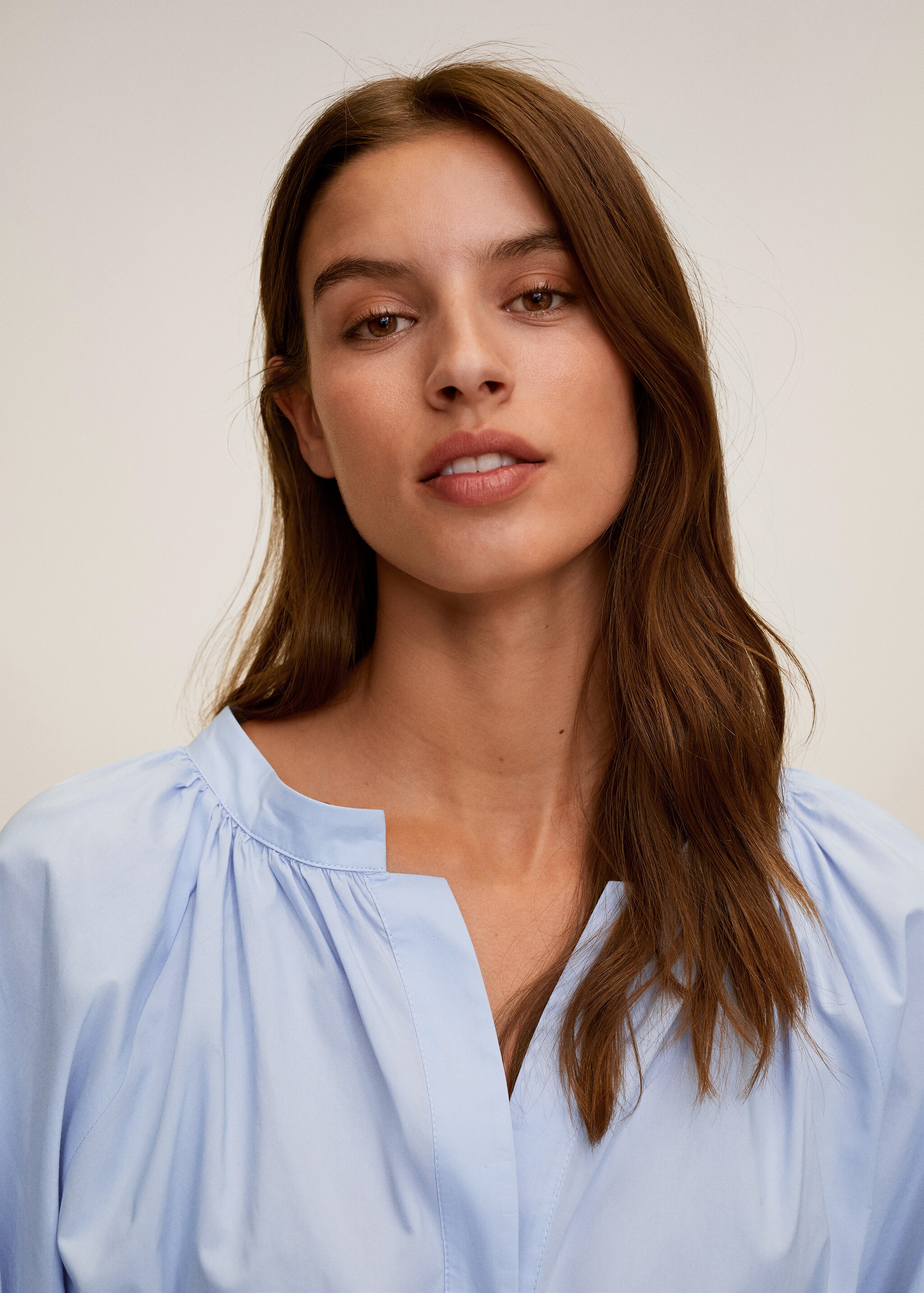 Vestido midi algodón - Plano medio