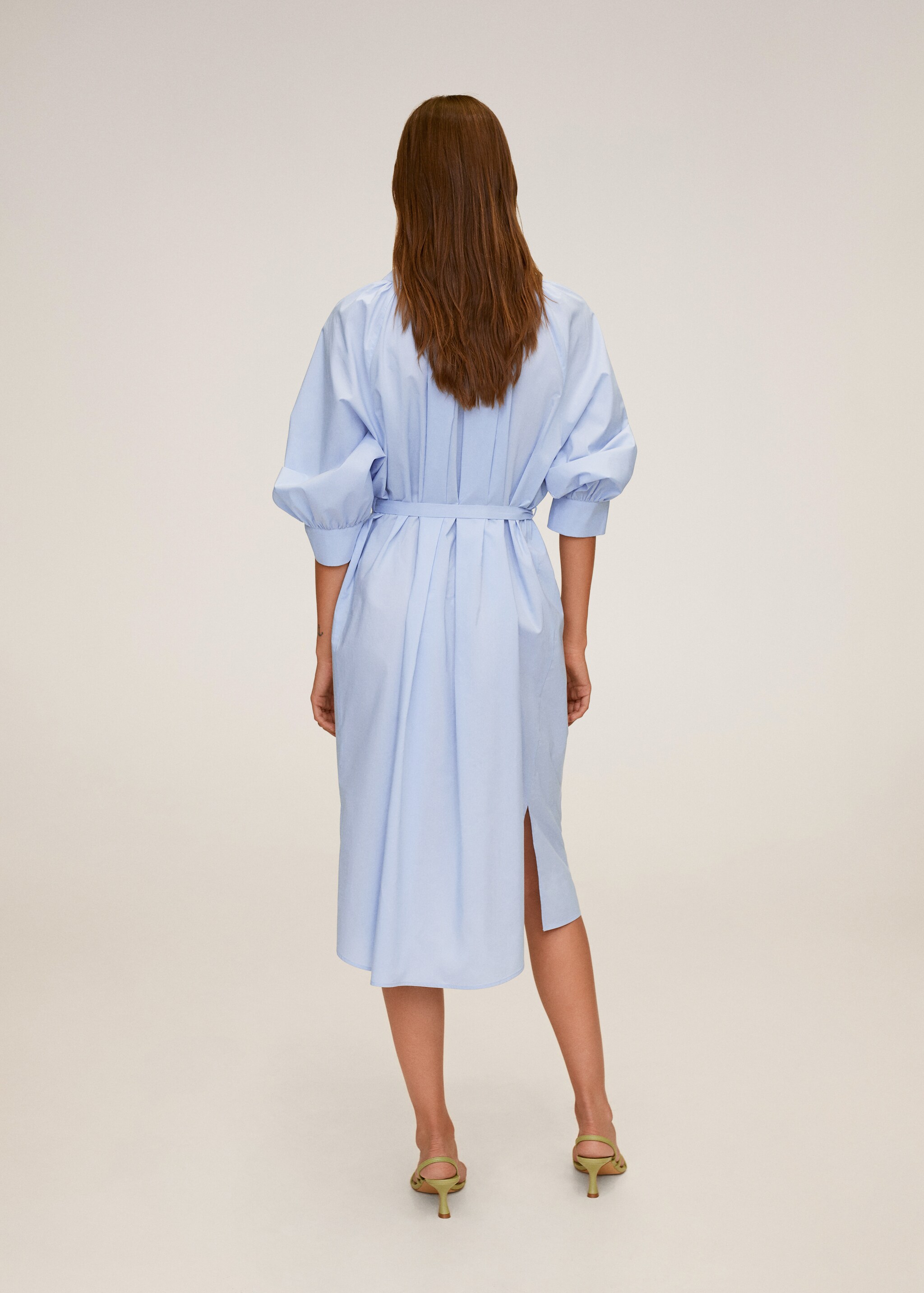Vestido midi algodón - Reverso del artículo