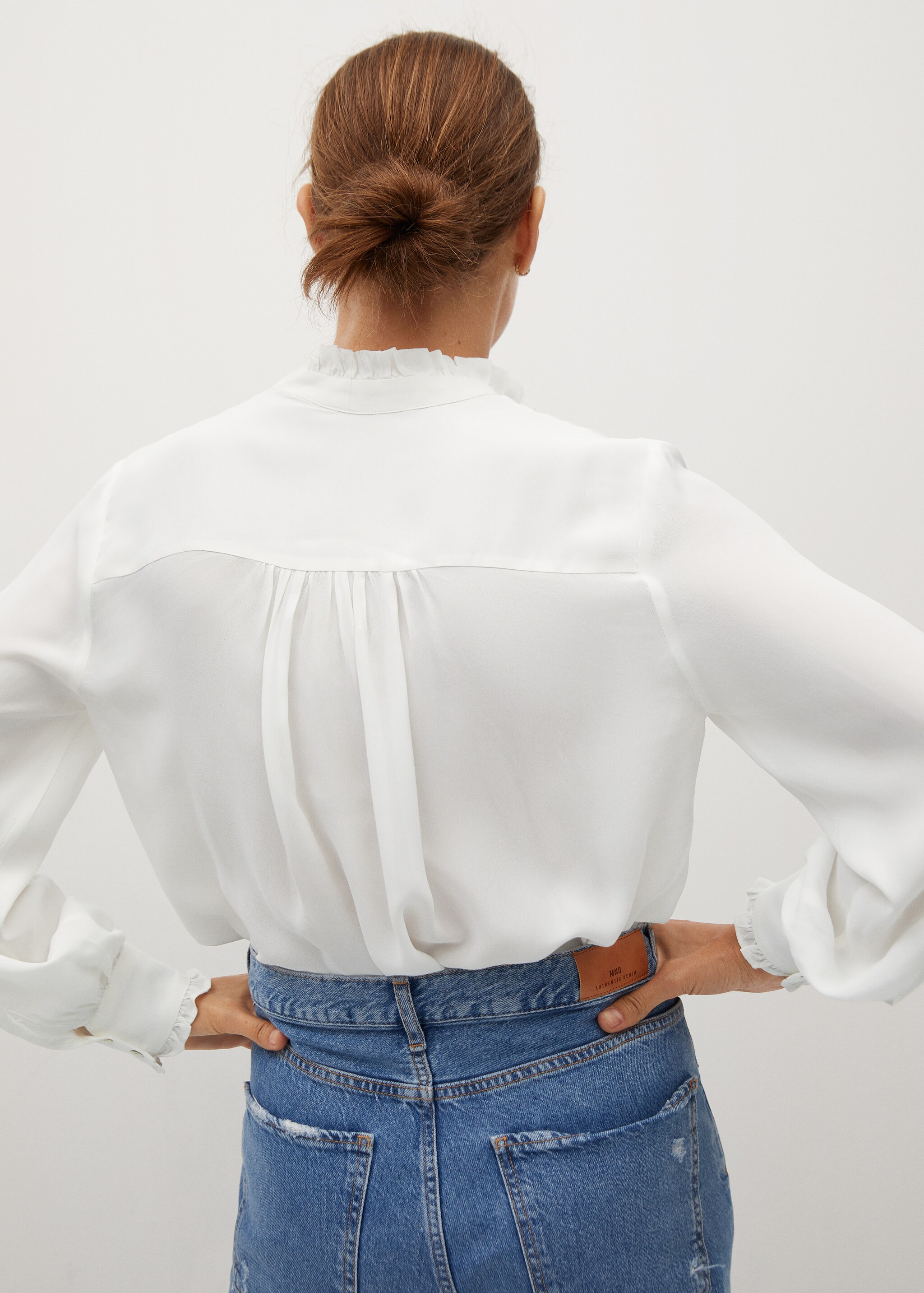 Pin tuck detail blouse - Reverse of the article