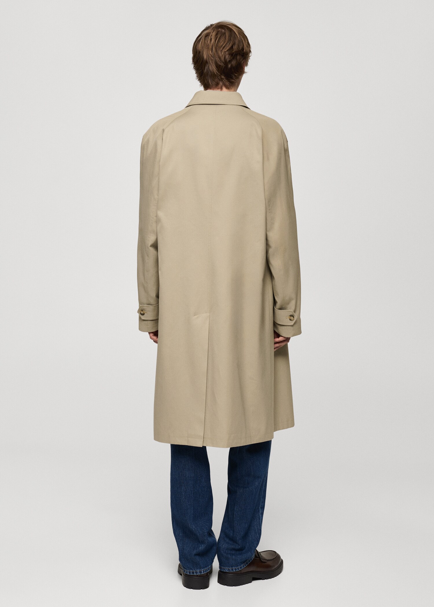 Waterafstotende relaxed-fit trenchcoat - Achterkant van het artikel