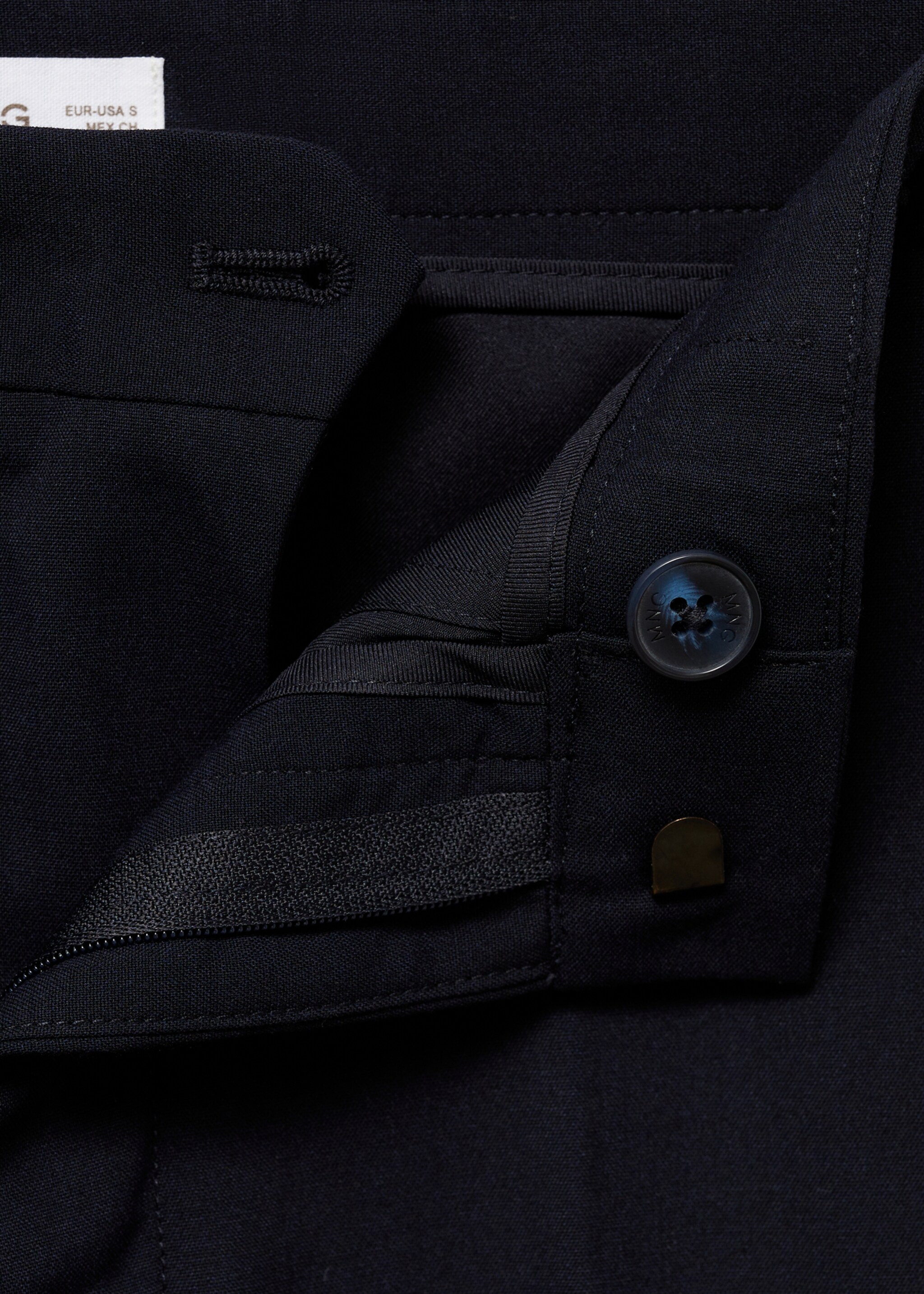 Pantalón traje slim fit - Detalle del artículo 0, Azul marino oscuro. Ref: 77034440-00.