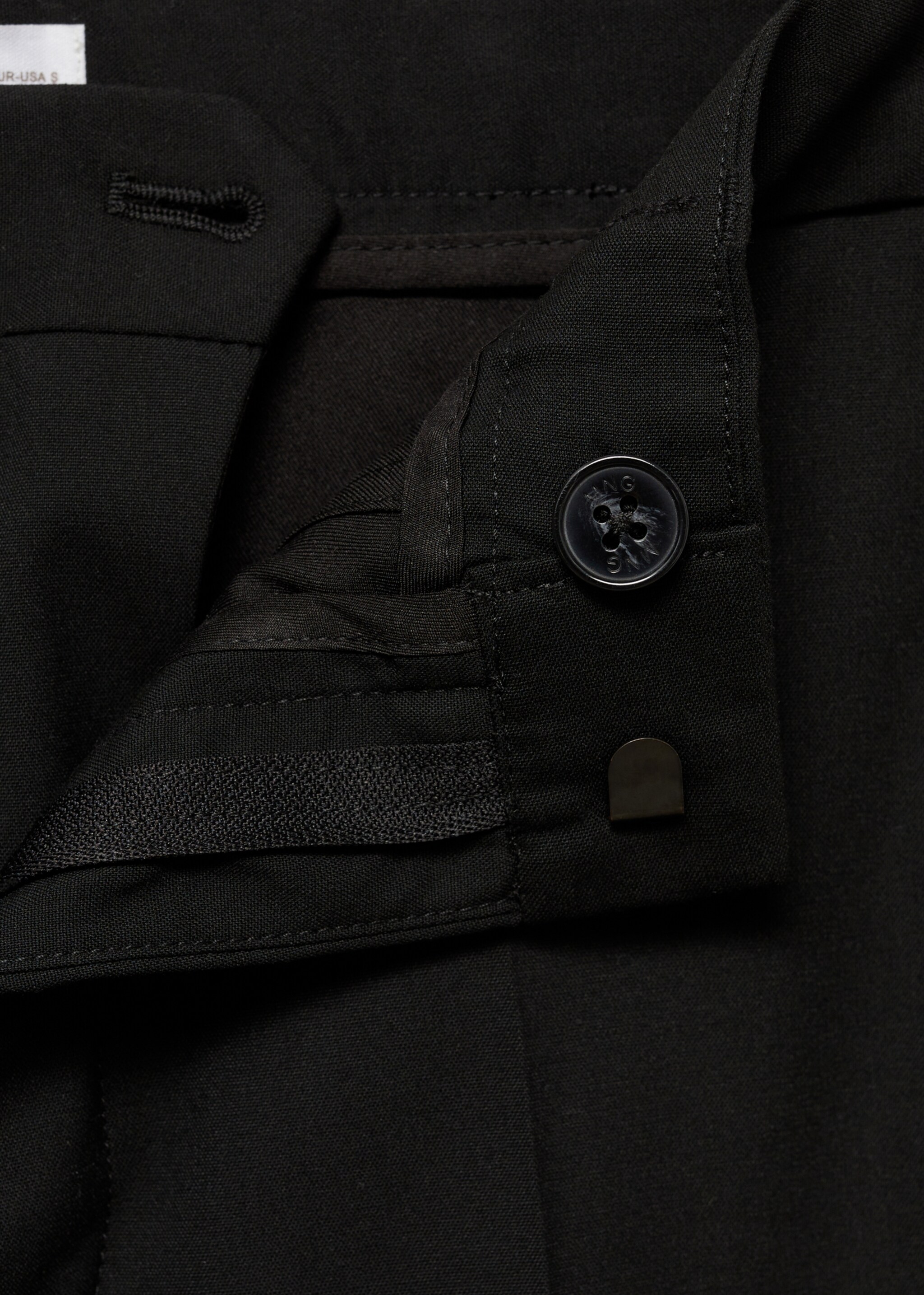 Pantalón traje slim fit - Detalle del artículo 8, Negro. Ref: 77034440-00.