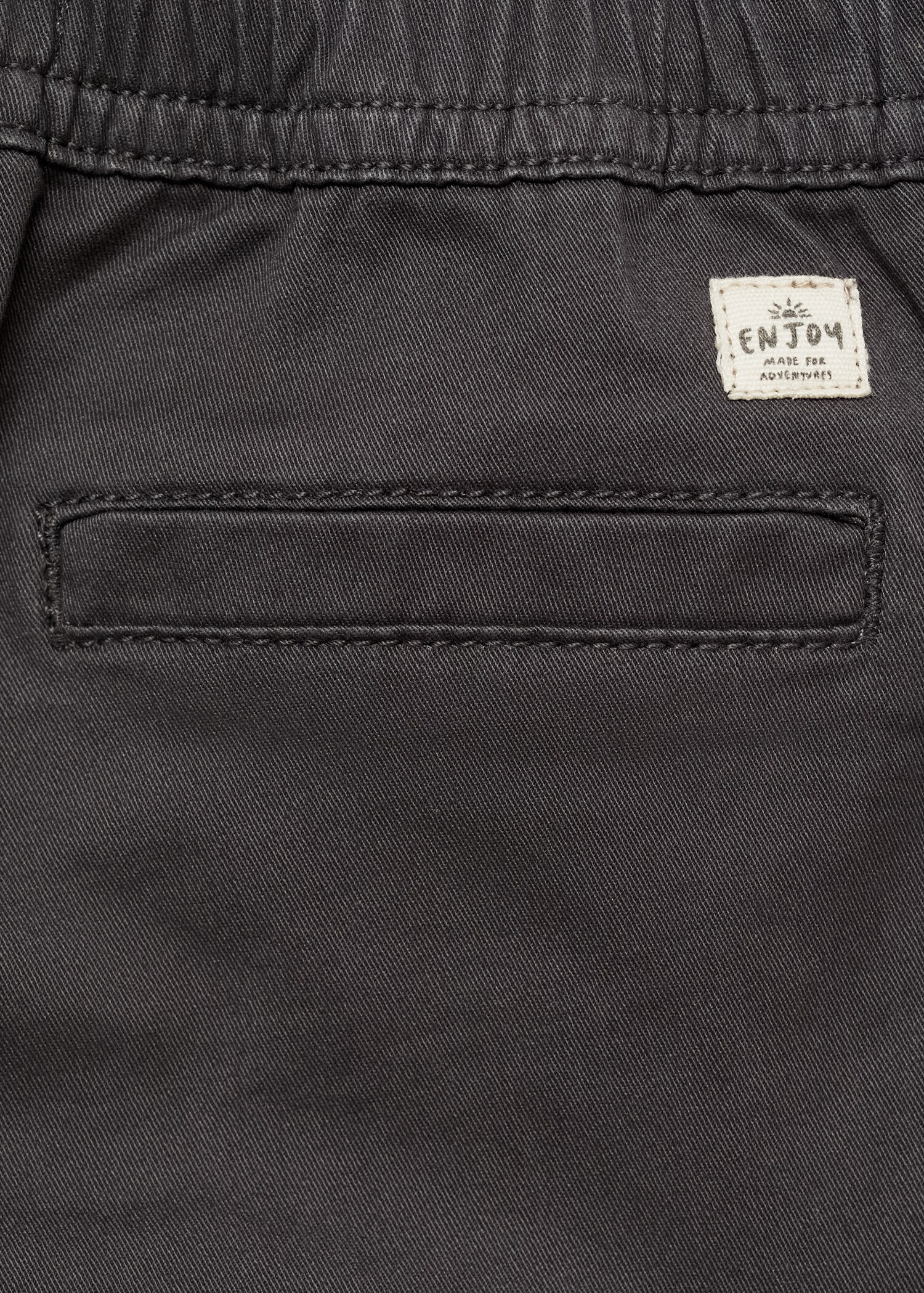 Elastic waist cargo trousers - Details of the article 0