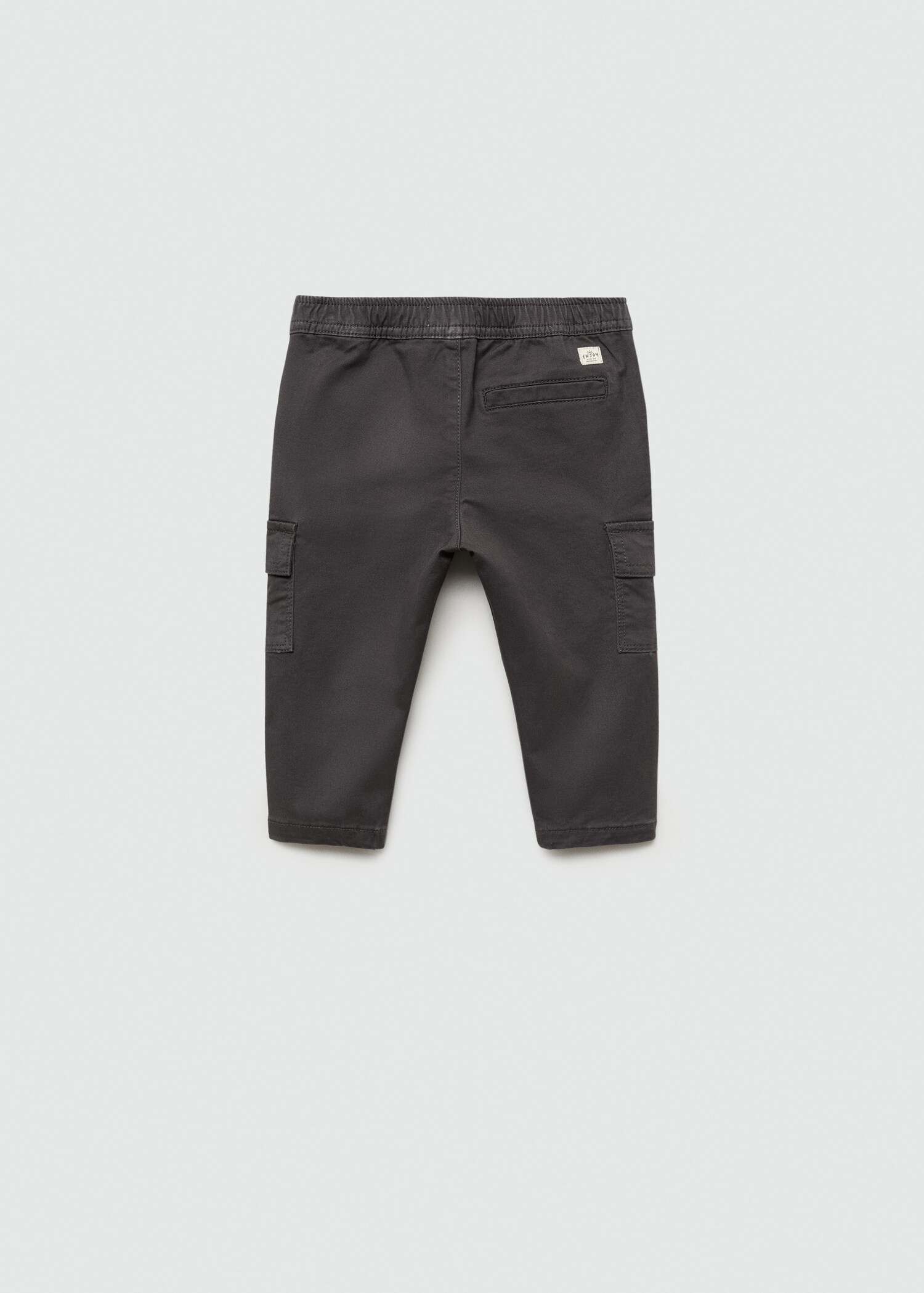 Elastic waist cargo trousers - Reverse of the article