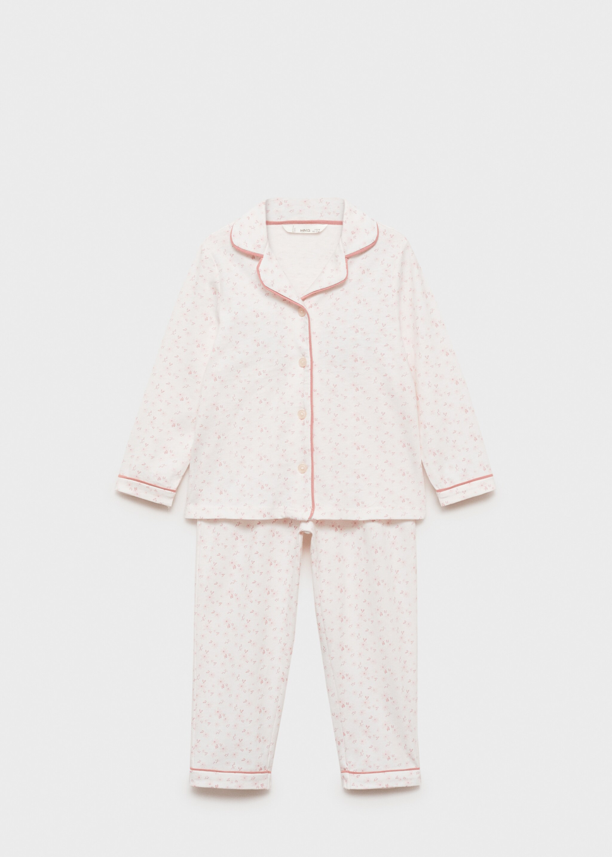 Cotton printed long pyjamas - Article without model