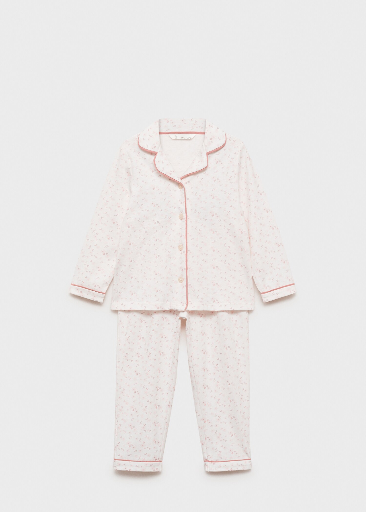 Cotton printed long pyjamas - Article without model