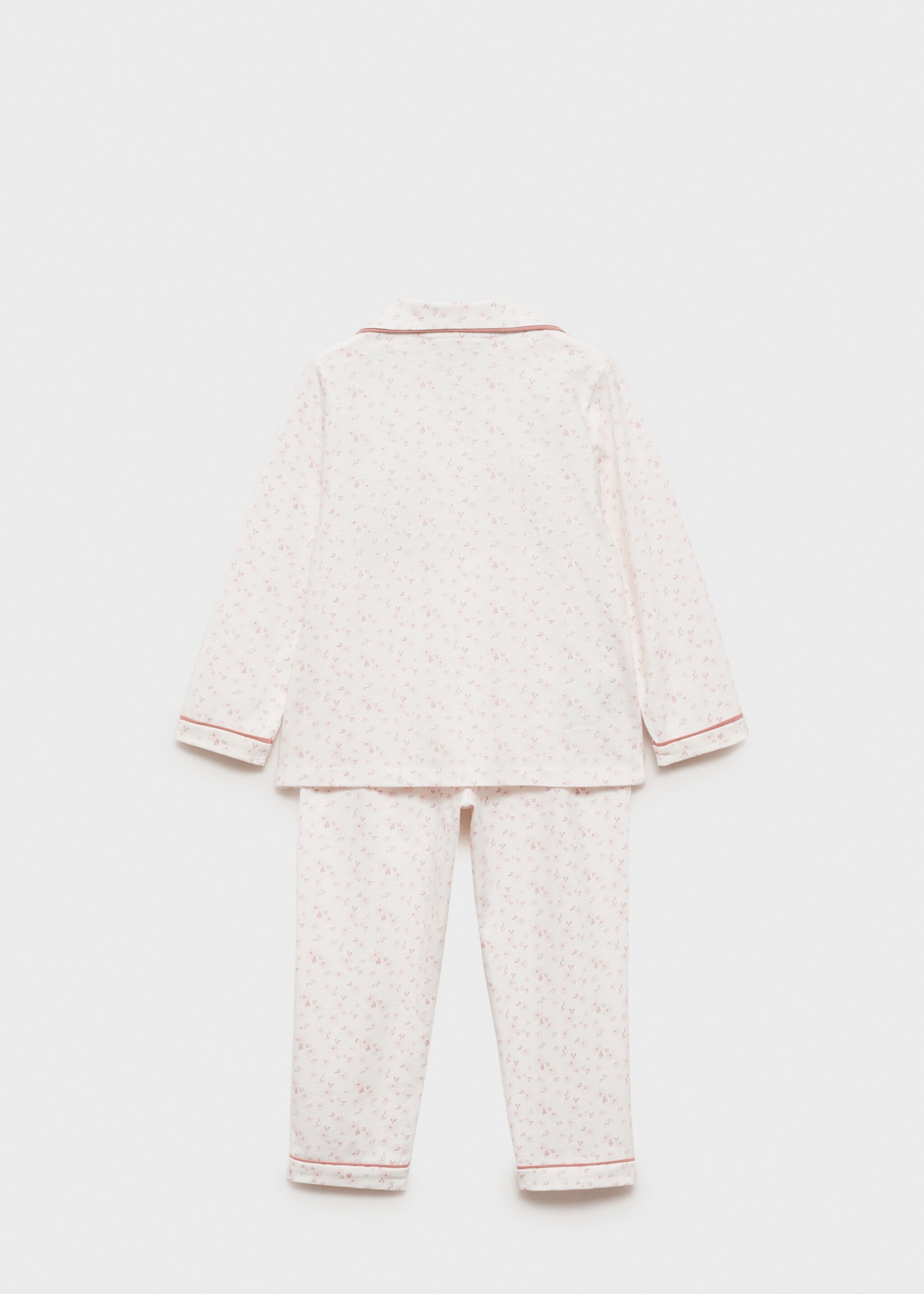 Cotton printed long pyjamas - Reverse of the article