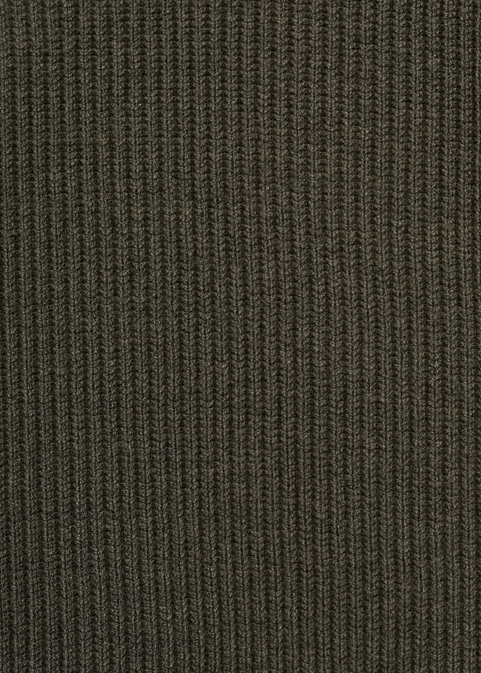 Gerippter Pullover mit Zip-Kragen - Detail des Artikels 0, Khaki. Ref: 77034444-00.