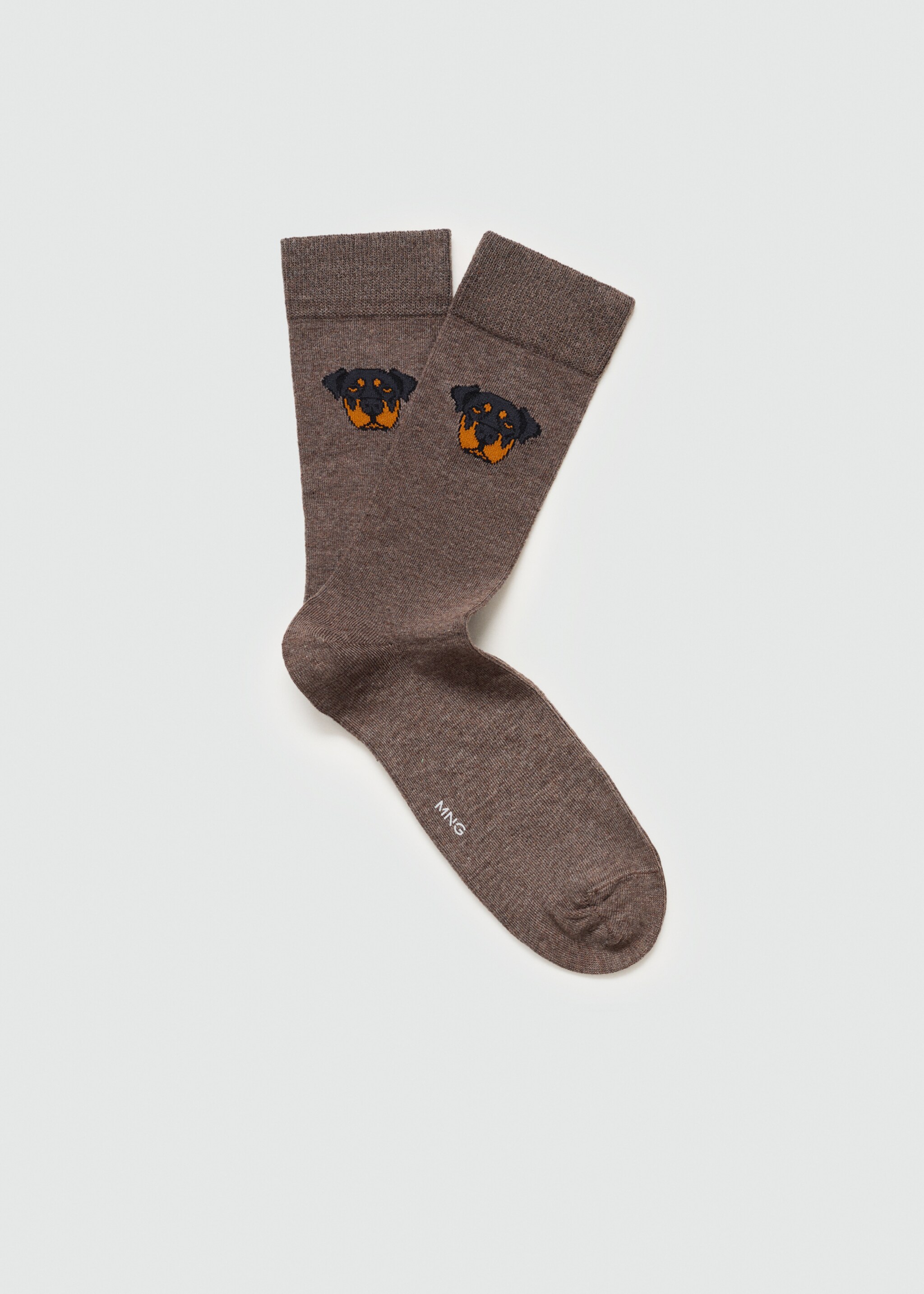 Dog-print cotton socks - Article without model