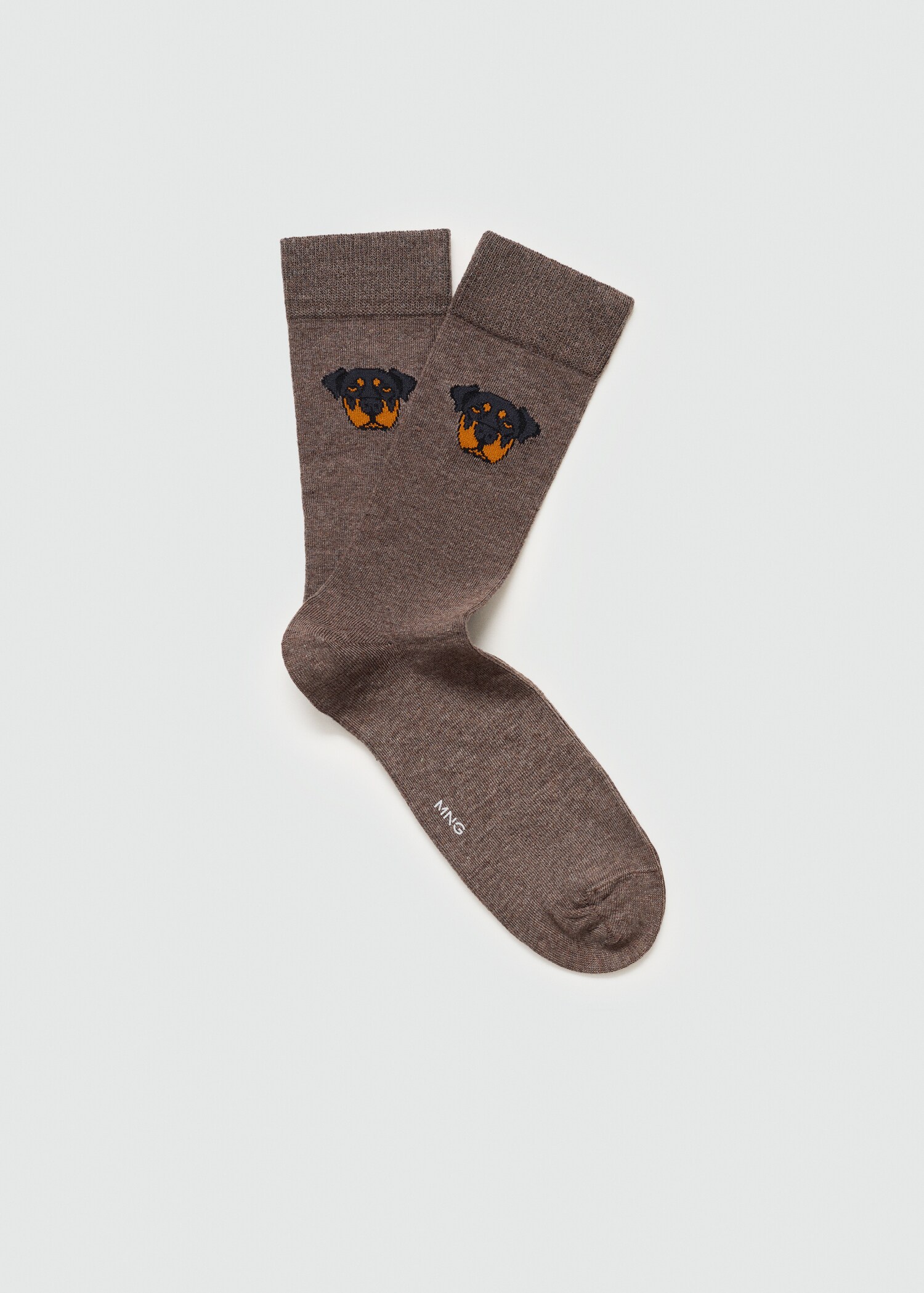 Dog-print cotton socks - Article without model