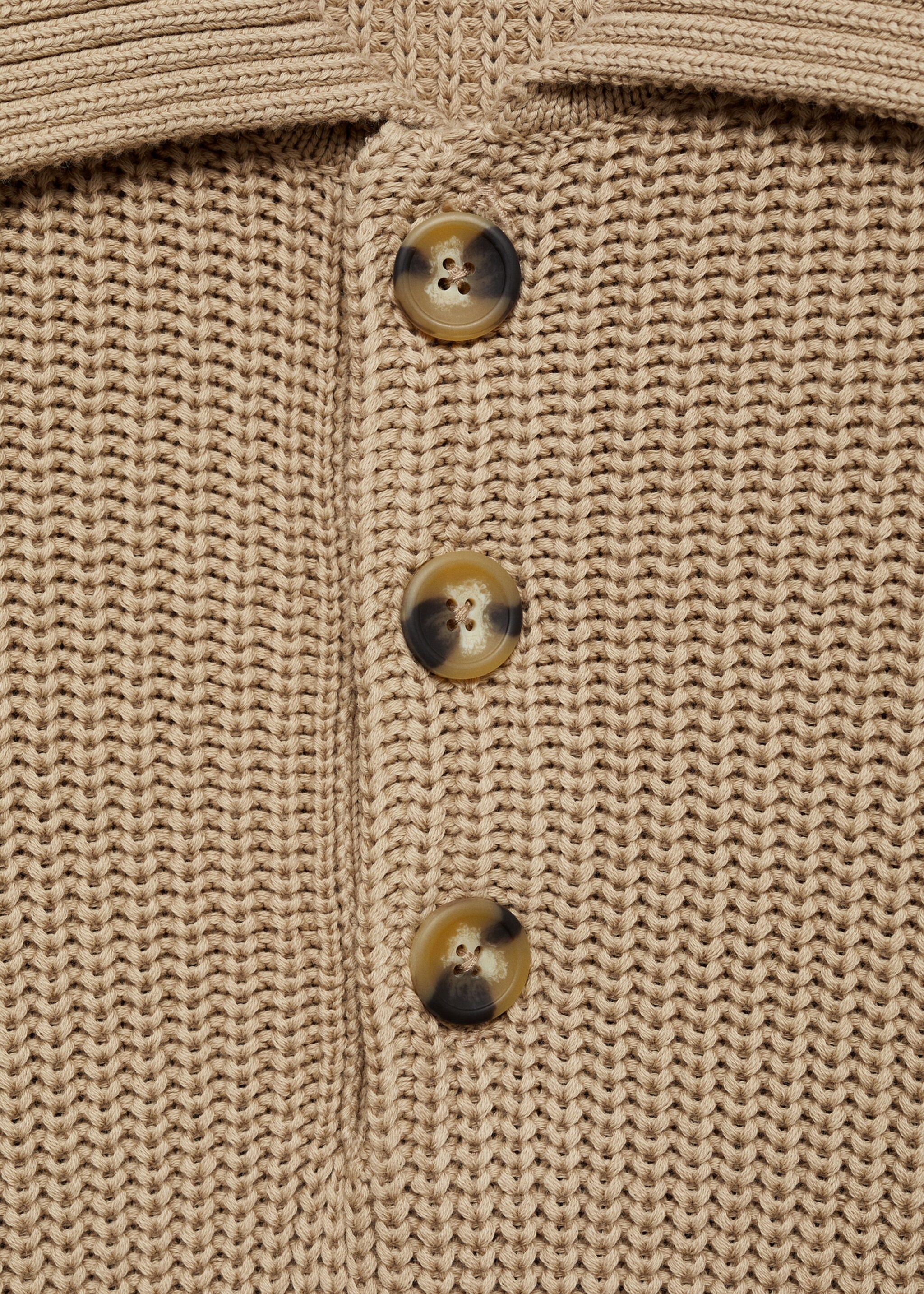 Pull-over polo maille épaisse côtelée - Détail de l'article 8, Gris clair/pastel. Ref: 77034446-00.