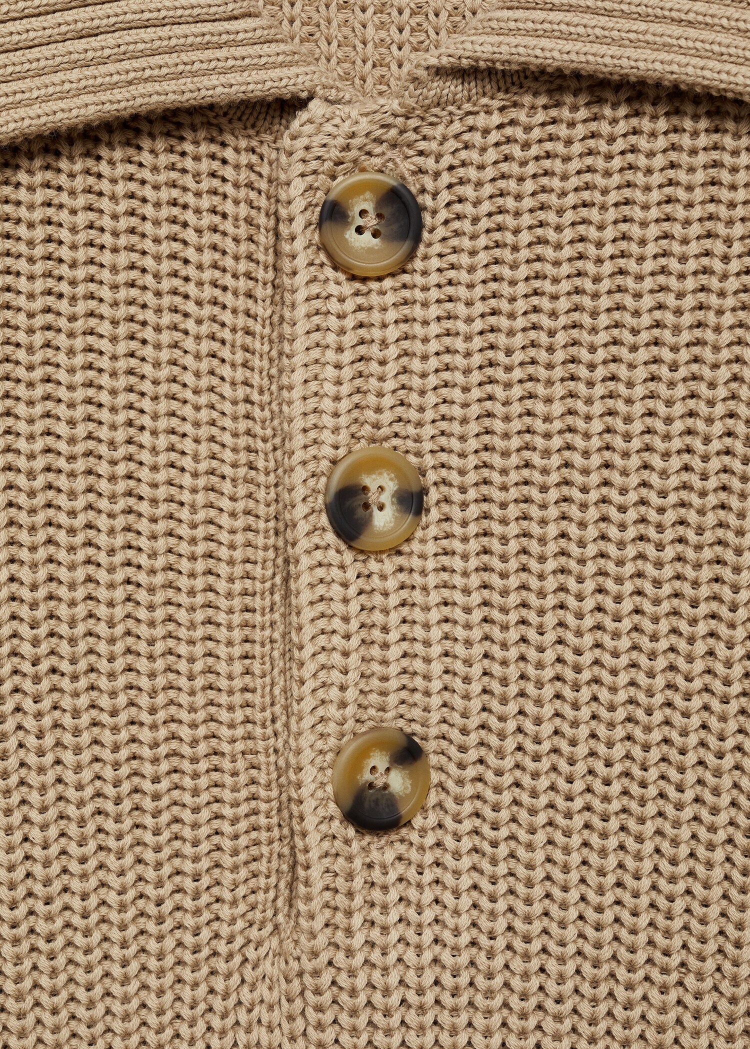Pull-over polo maille épaisse côtelée - Détail de l'article 8