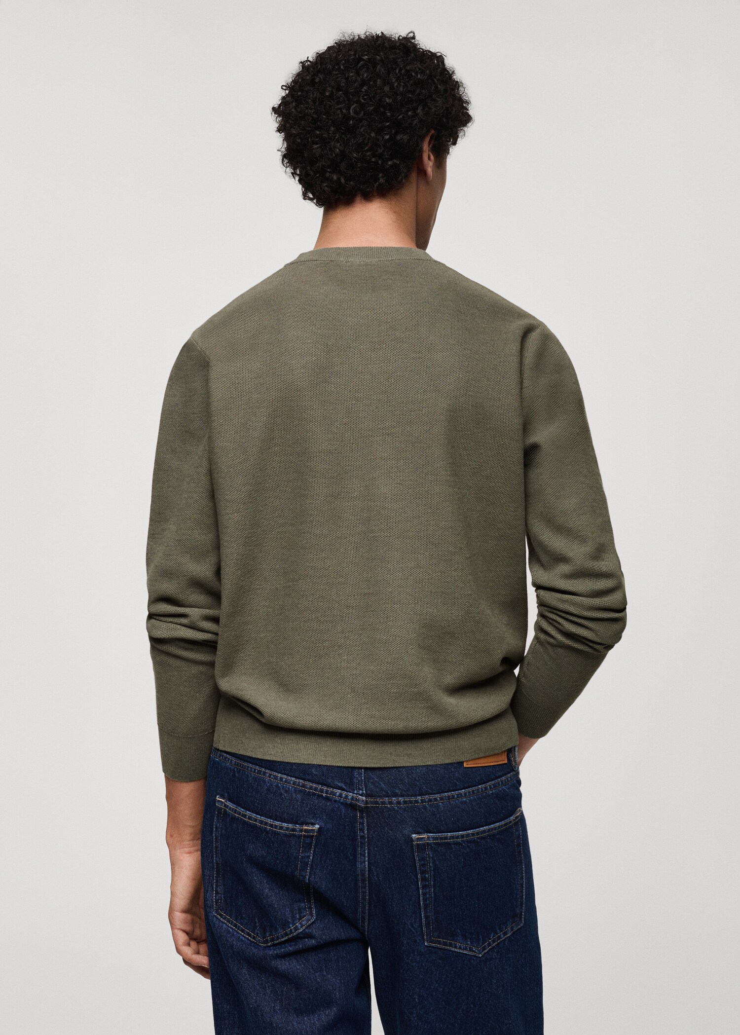 Pullover maglia sottile cotone - Retro dell'articolo