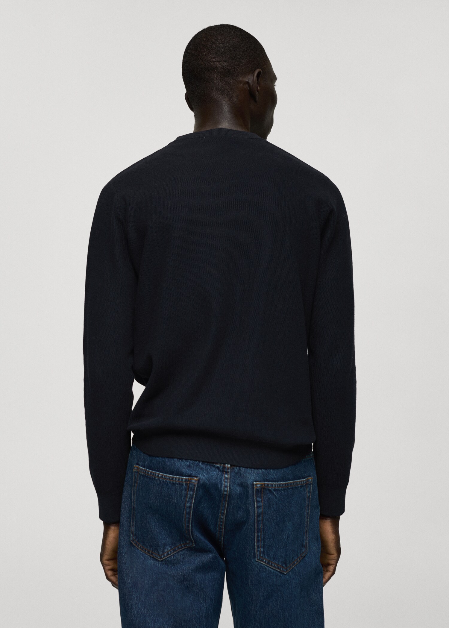 Pullover maglia sottile cotone - Retro dell'articolo