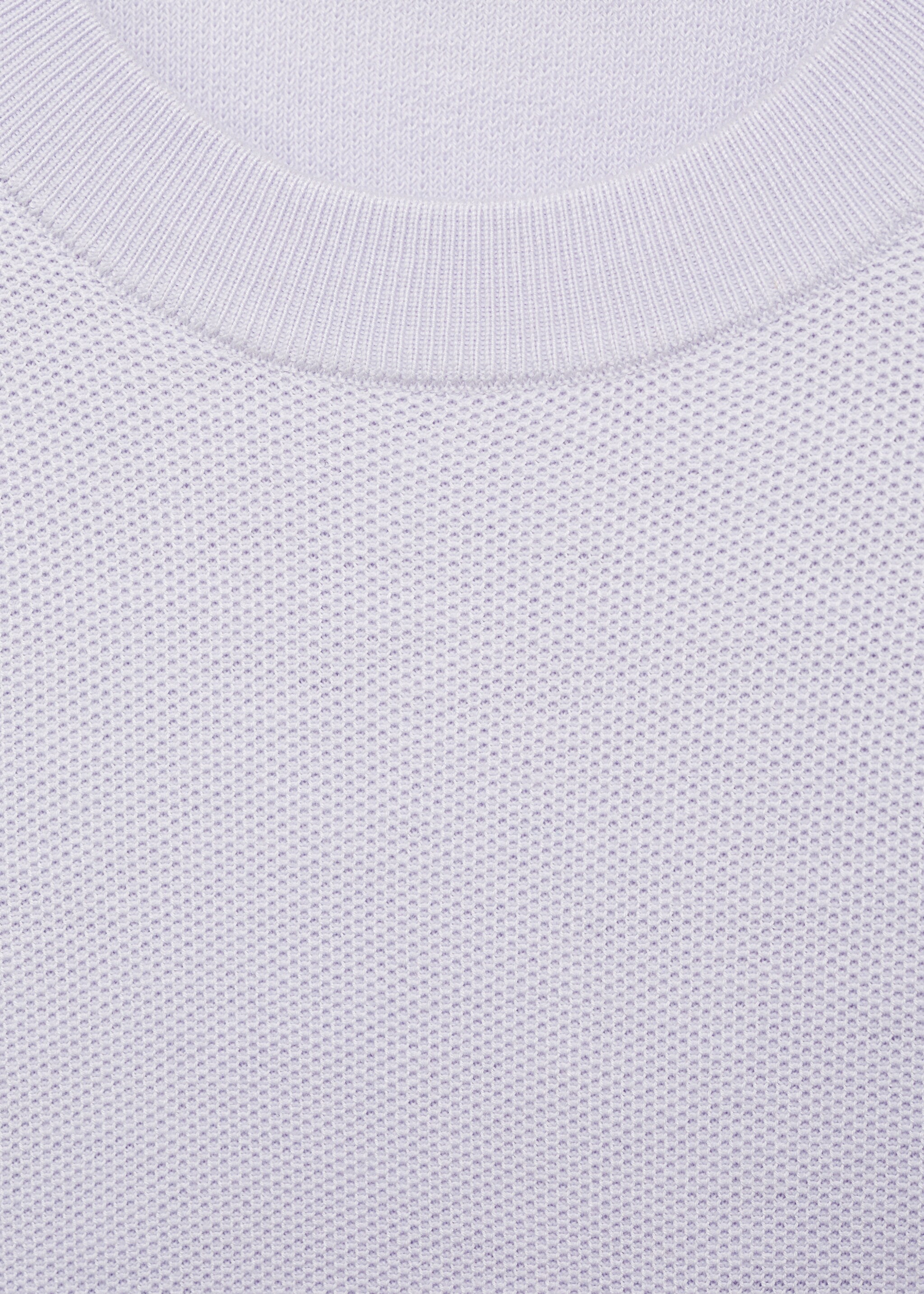 Pull-over maille fine coton - Détail de l'article 8, Lilas. Ref: 77034447-00.