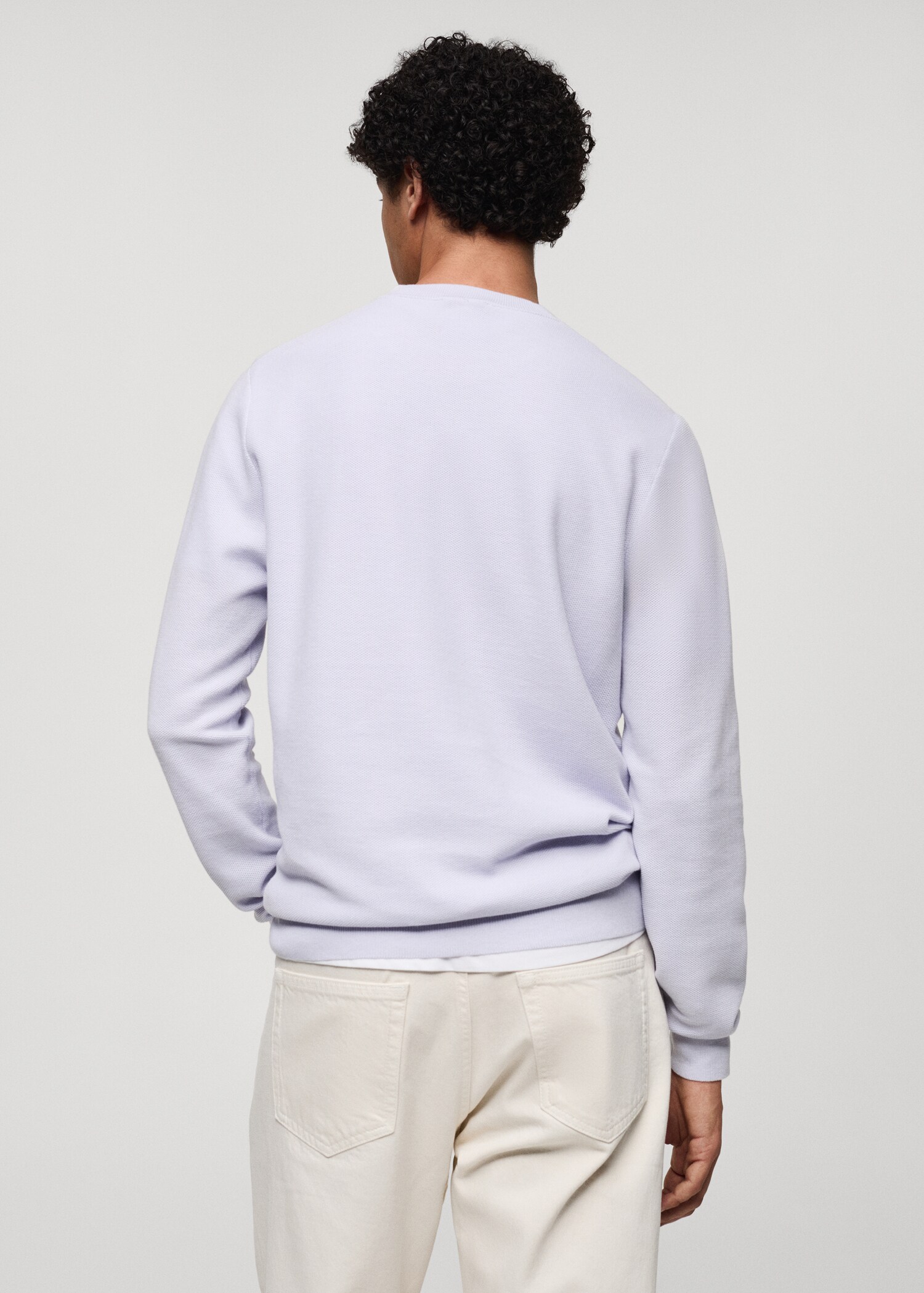 Pullover maglia sottile cotone - Retro dell'articolo