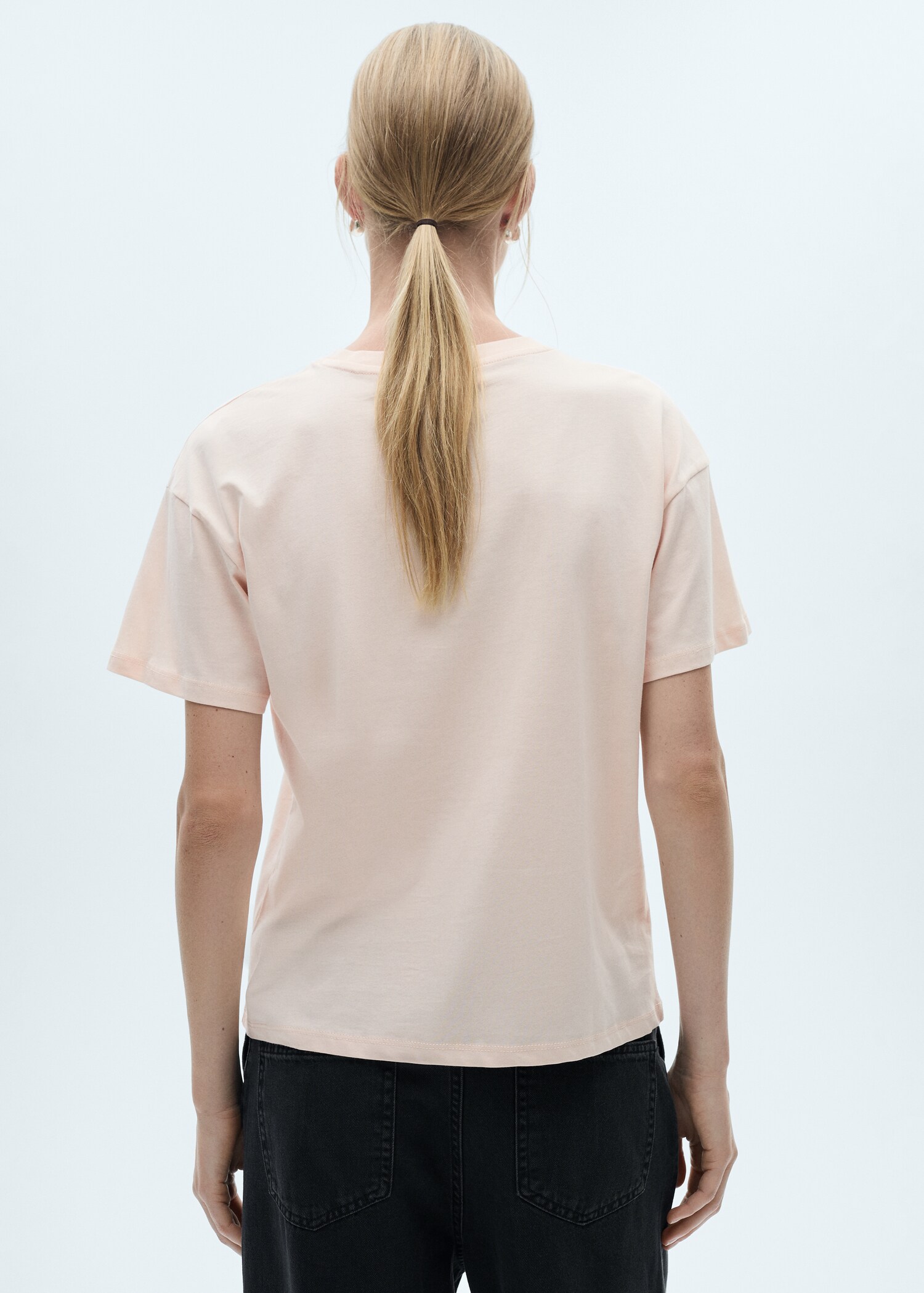 Floral-print cotton t-shirt - Reverse of the article