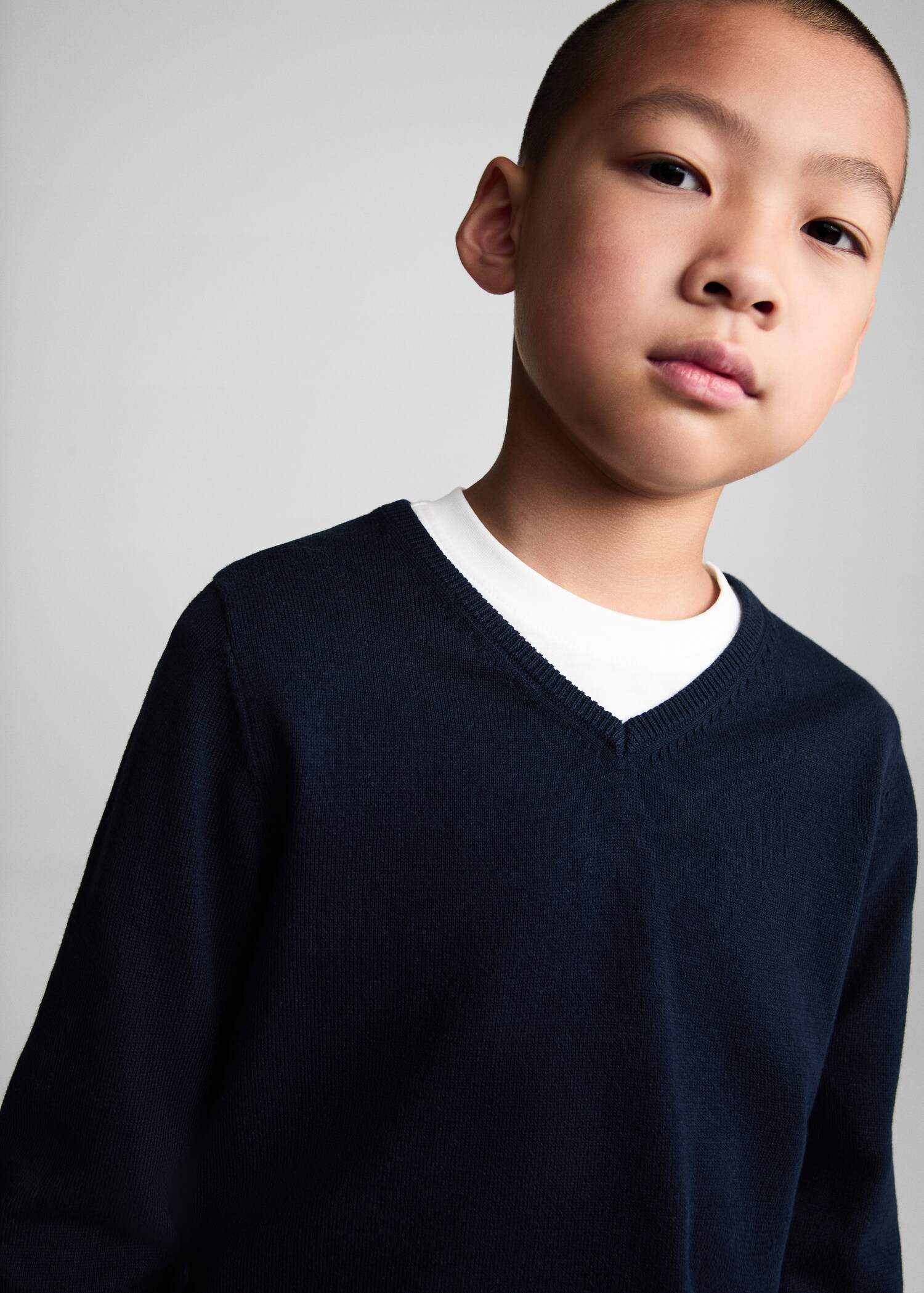 Knit cotton sweater - Details of the article 1