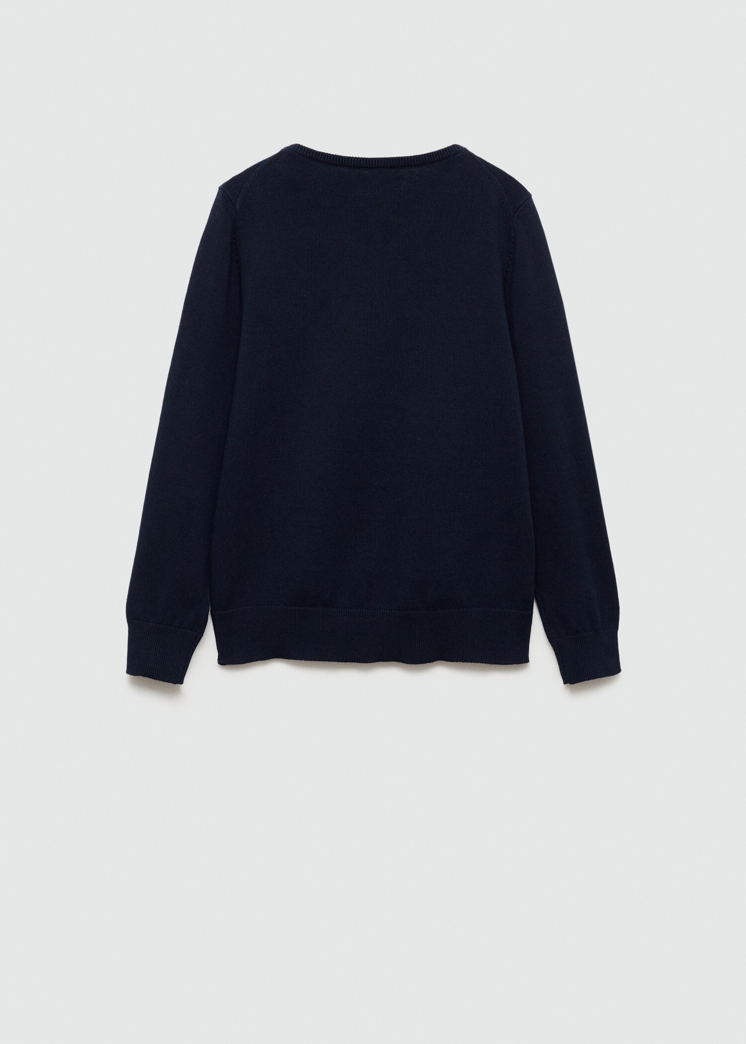 Knit cotton sweater - Reverse of the article