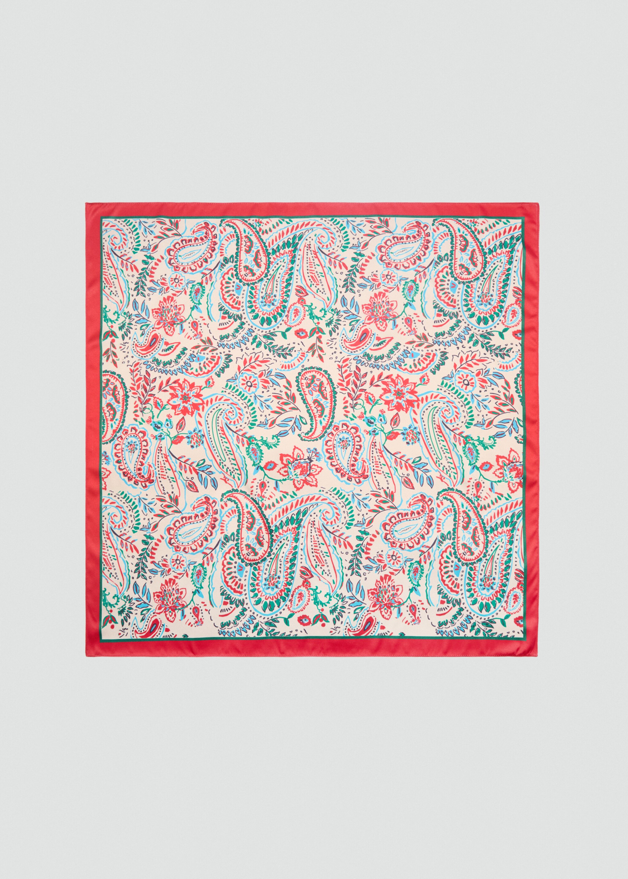 Printed satin scarf - Article without model