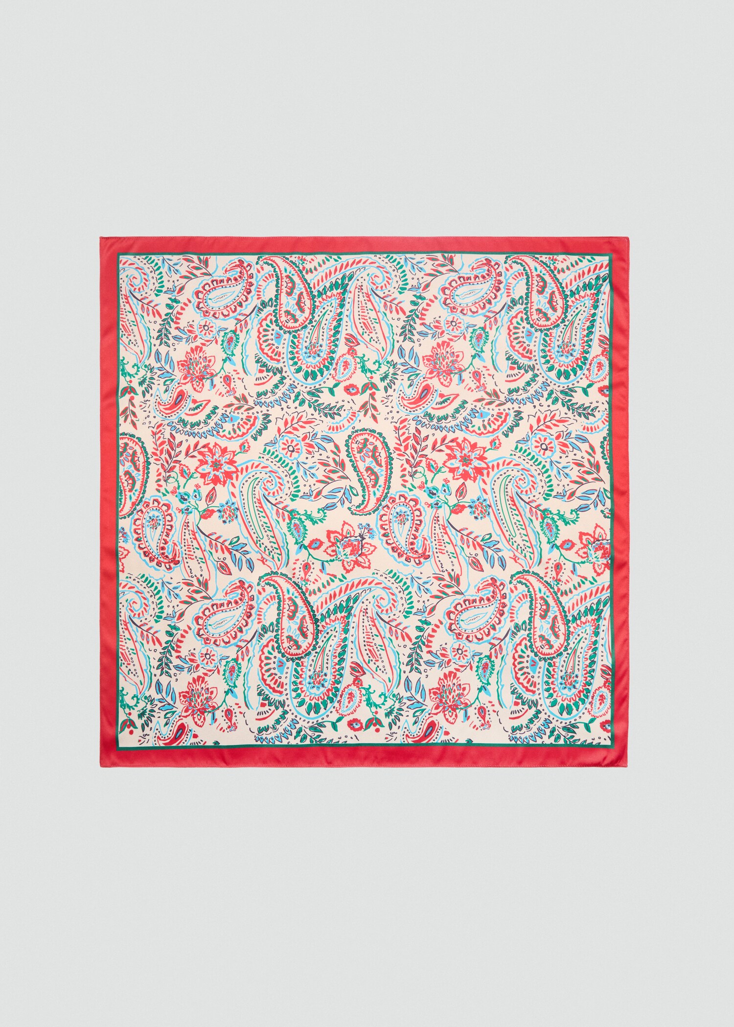 Printed satin scarf - Article without model