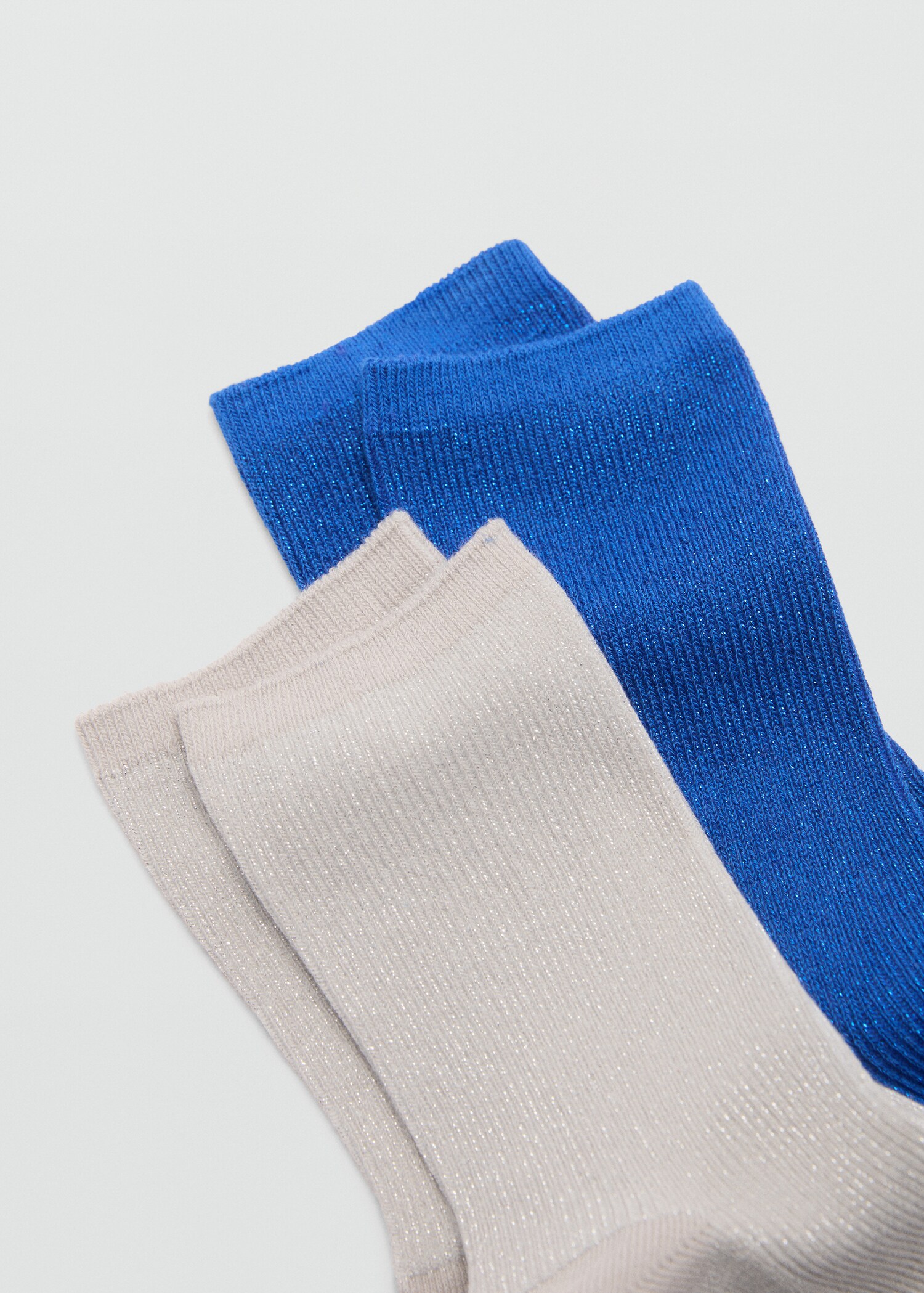 2 pack lurex socks - Medium plane