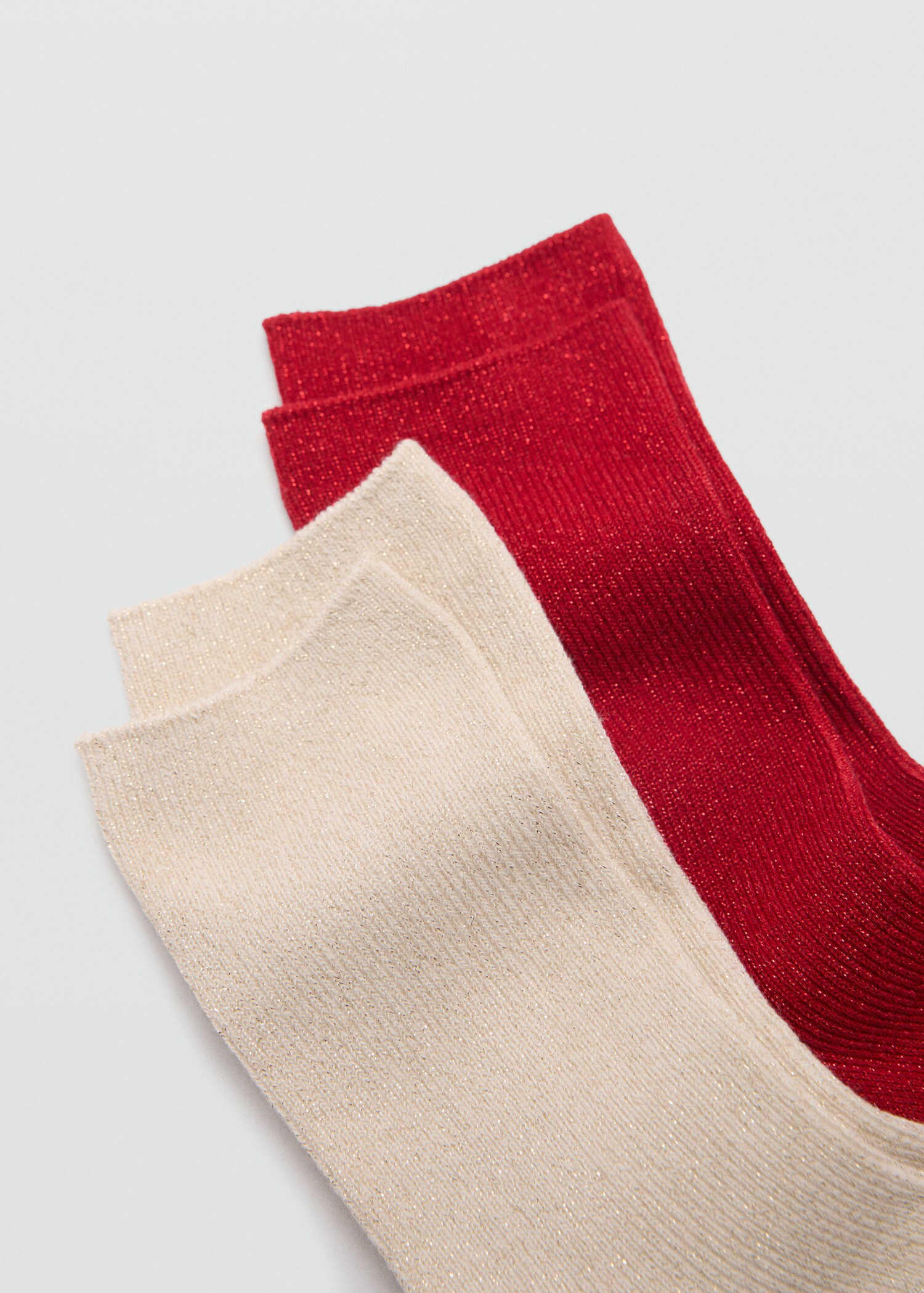 2 pack lurex socks - Medium plane