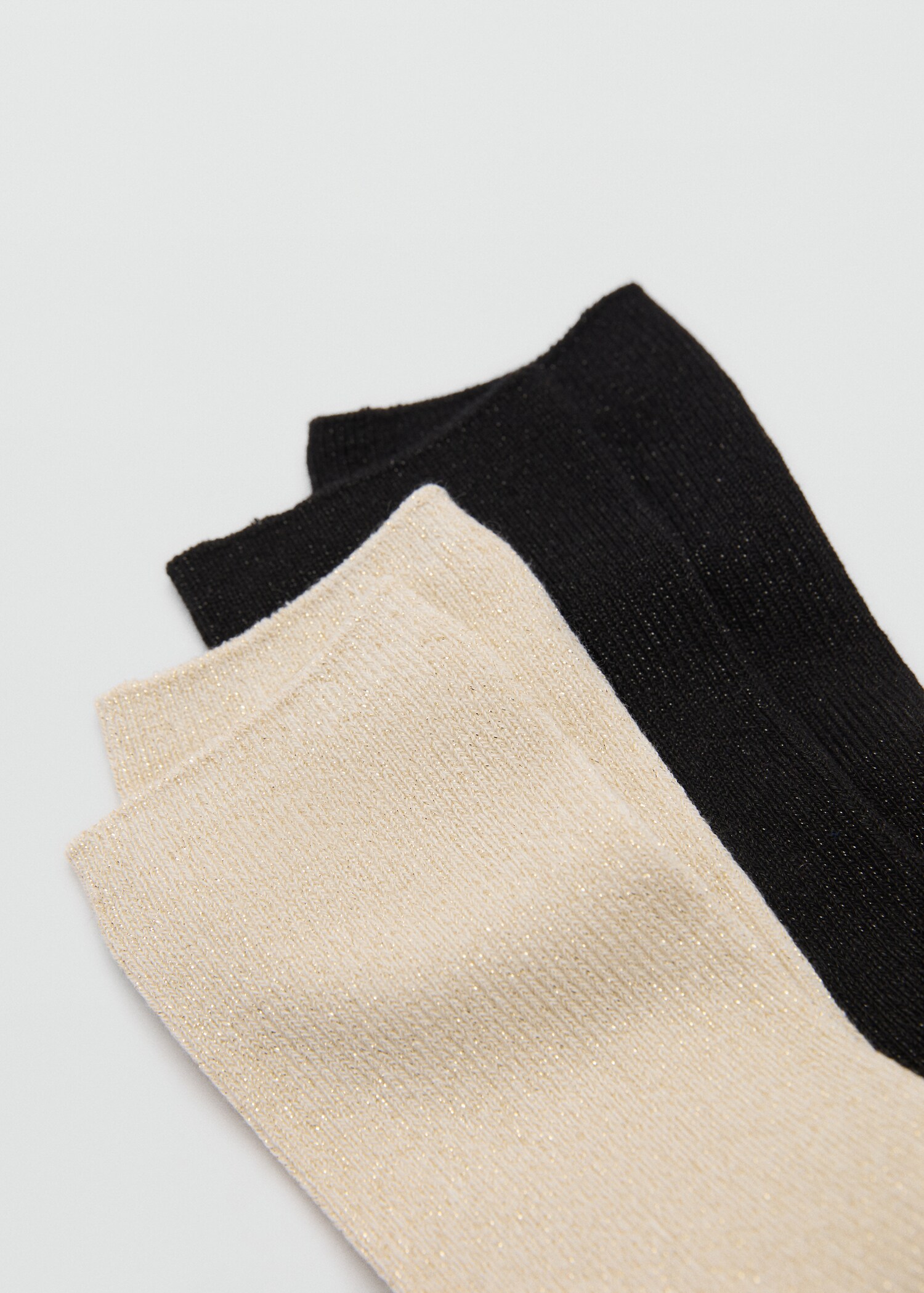 2 pack lurex socks - Medium plane