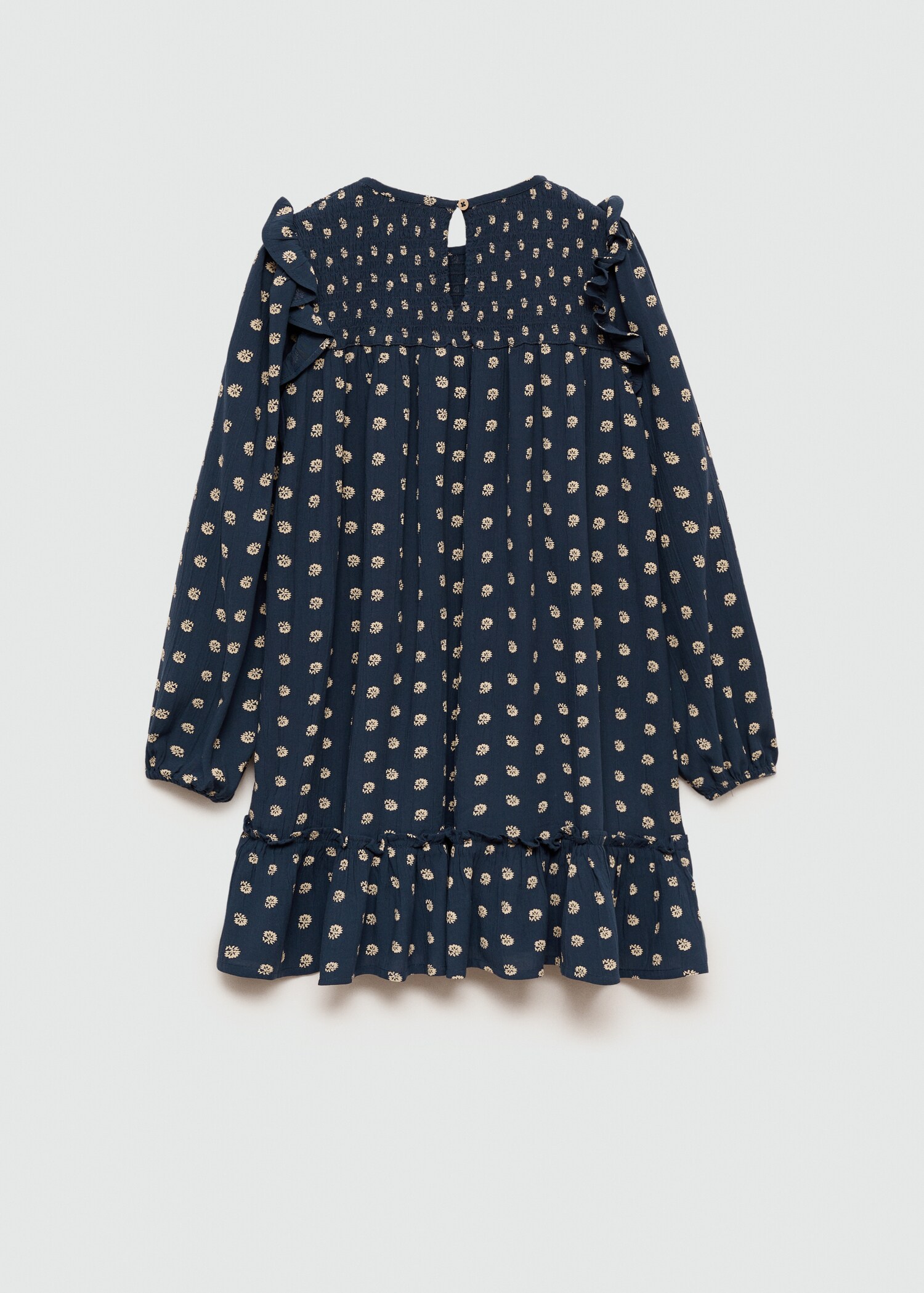 Floral ruffled dress - Reverse of the article
