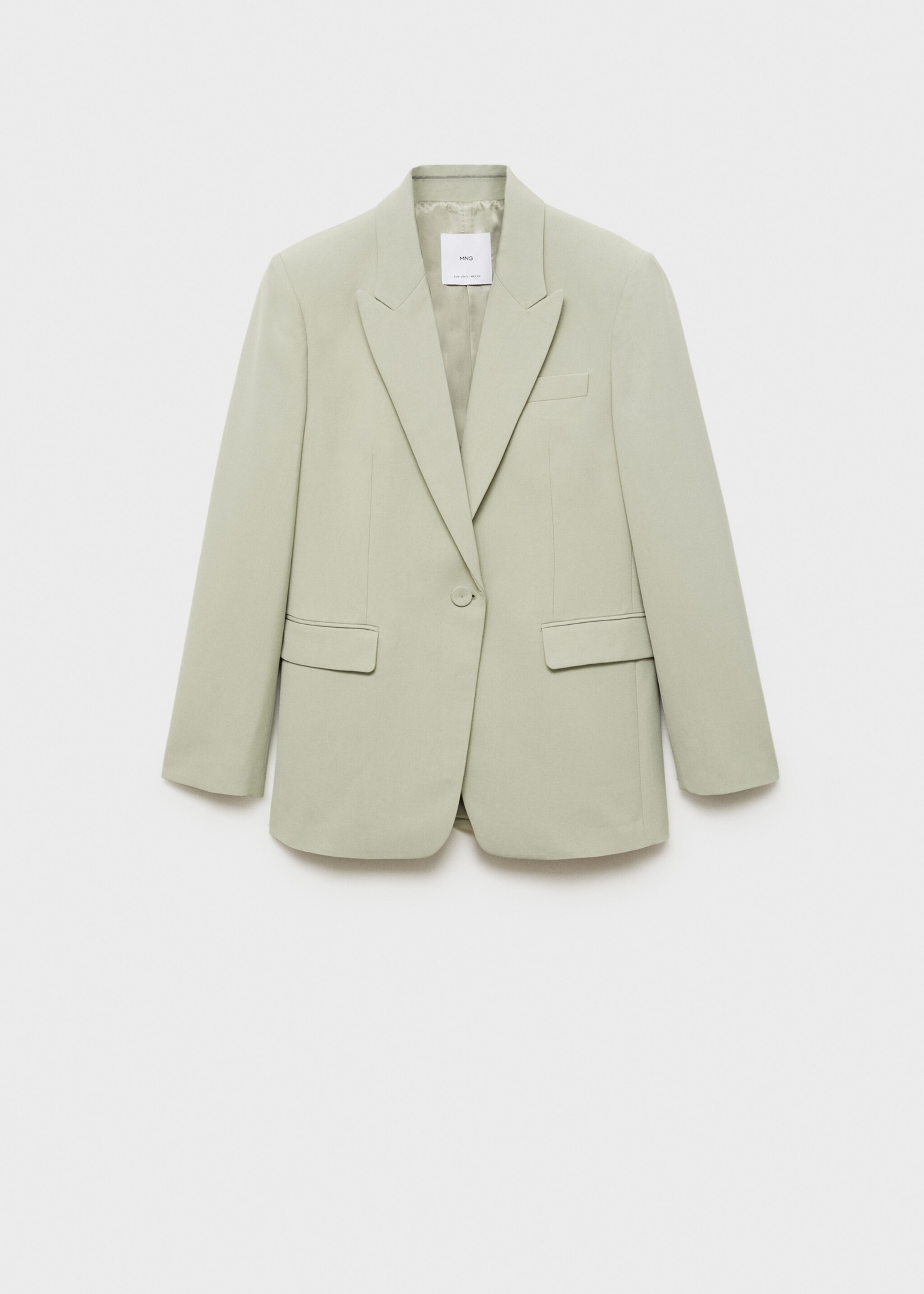 Lyocell suit jacket - Article without model, Pastel Green. Ref: 77034766-00.