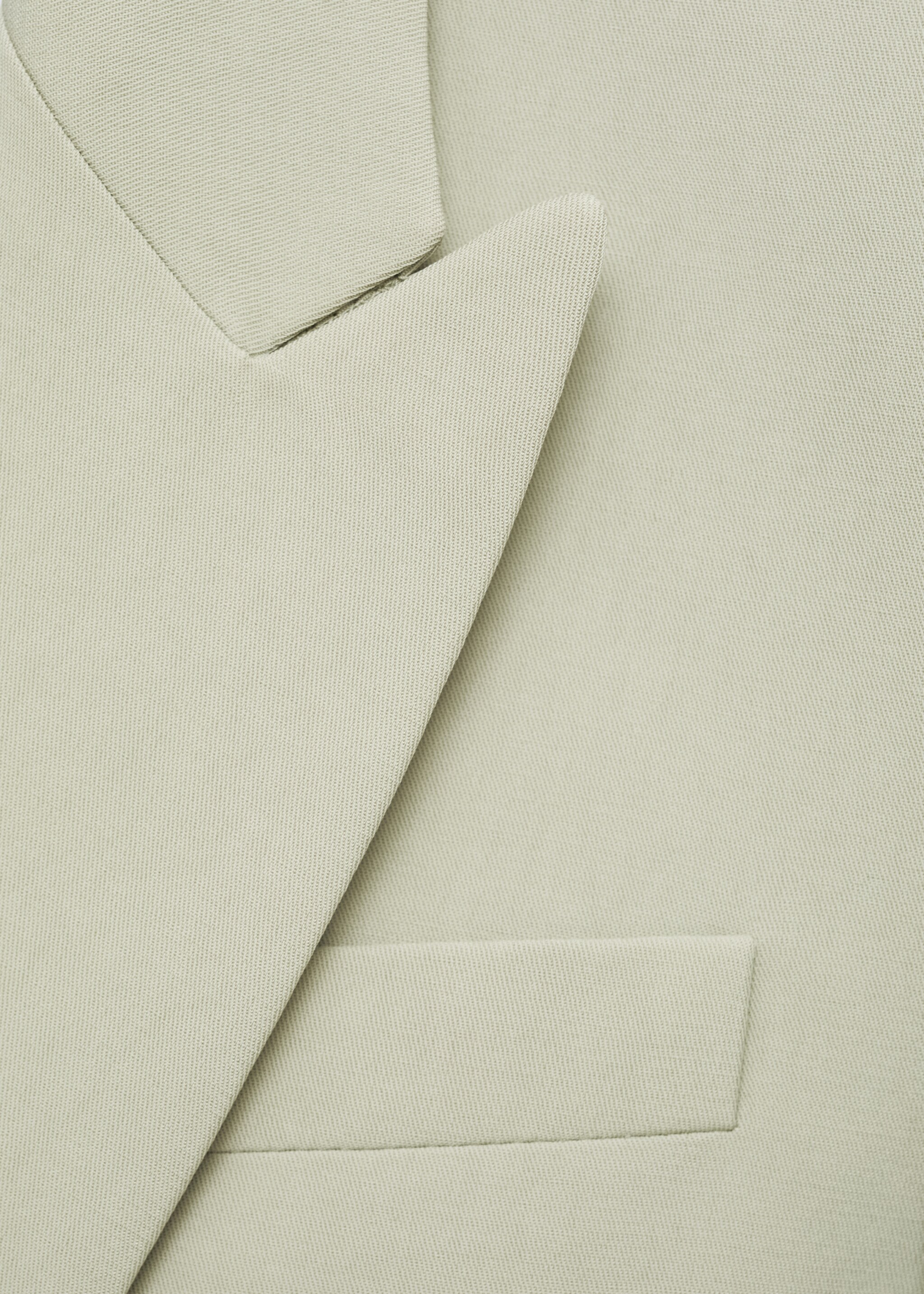 Lyocell suit jacket - Details of the article 0, Pastel Green. Ref: 77034766-00.