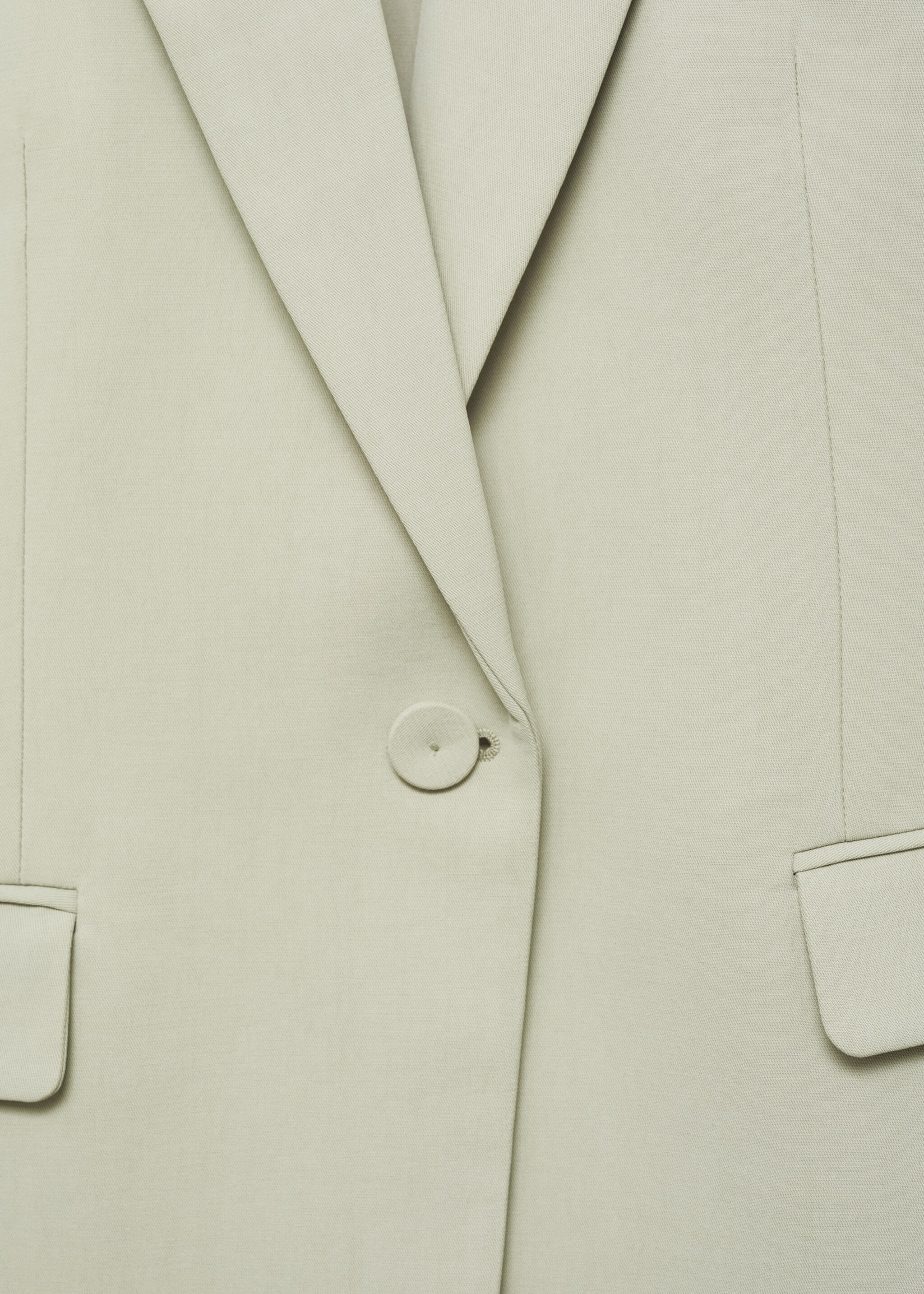 Lyocell suit jacket - Details of the article 8, Pastel Green. Ref: 77034766-00.