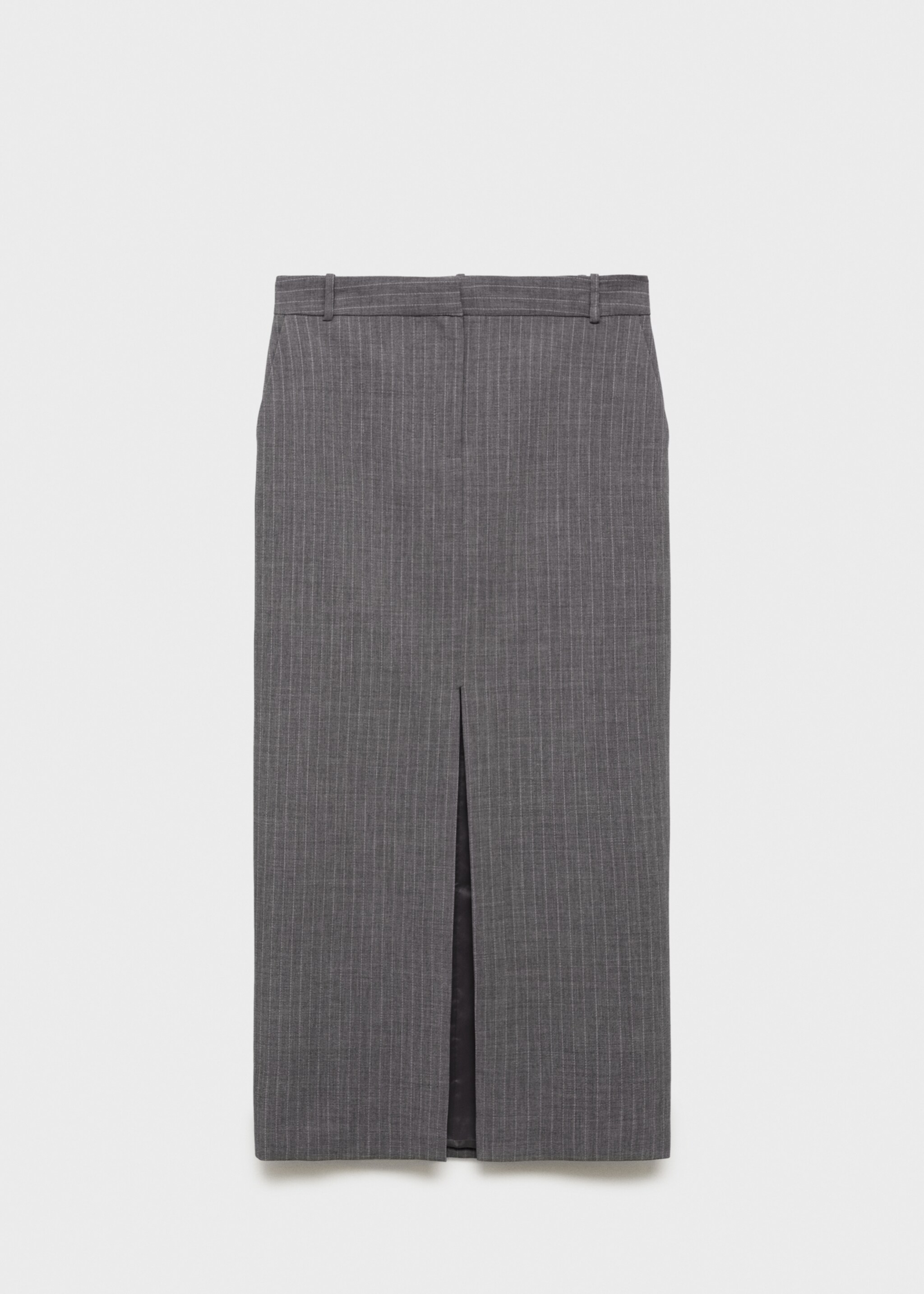 Pinstripe suit skirt - Article without model, Grey. Ref: 77034767-00.