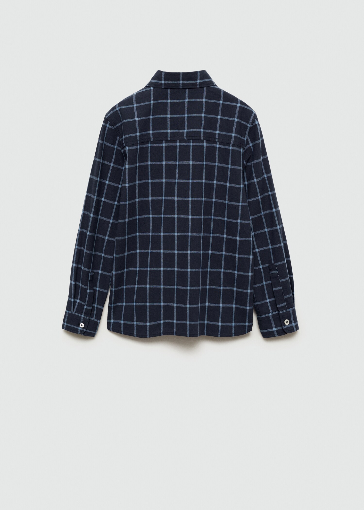 Chemise regular fit à carreaux en coton - Verso de l’article