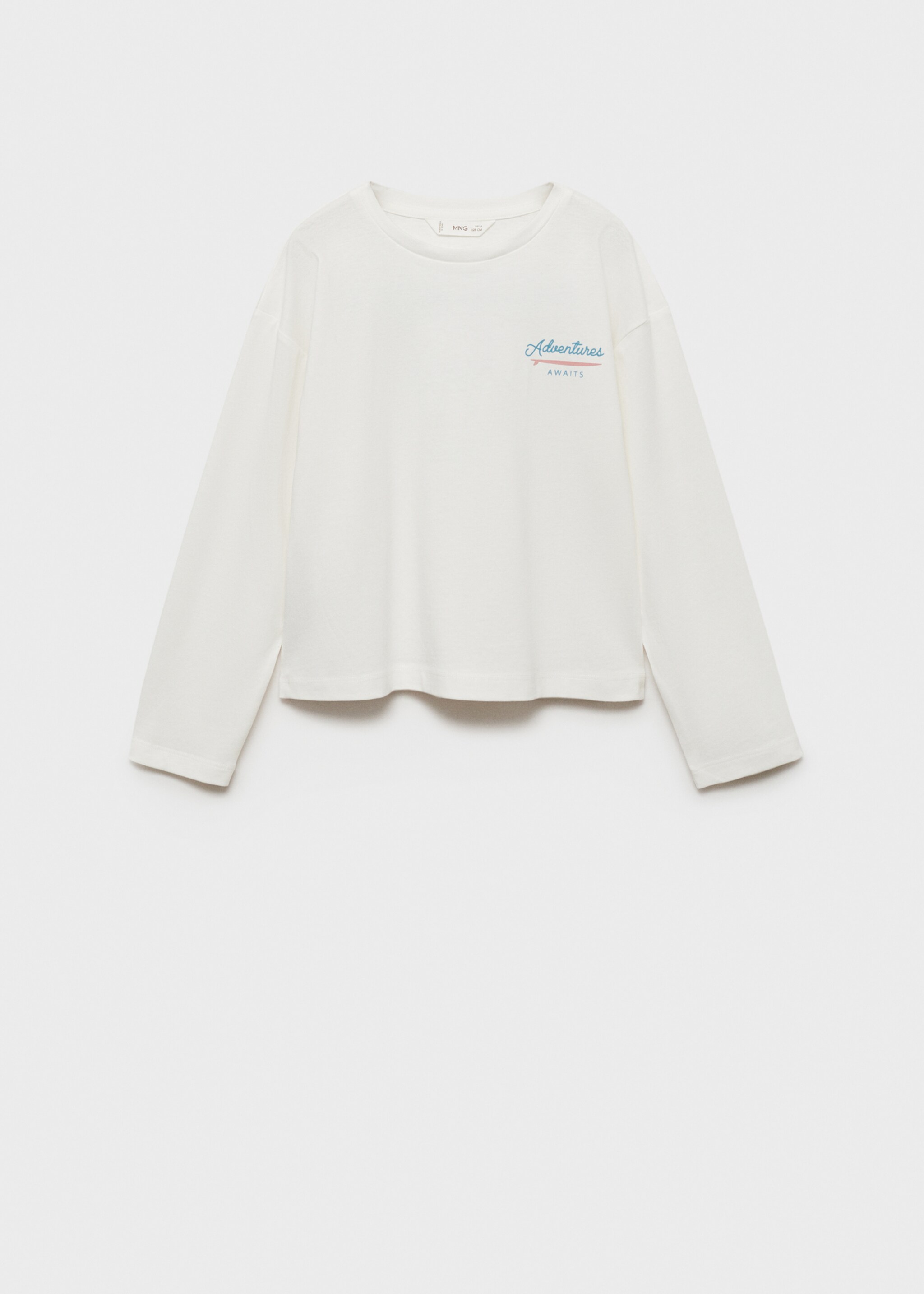 T-shirt coton détail brodé - Article sans modèle