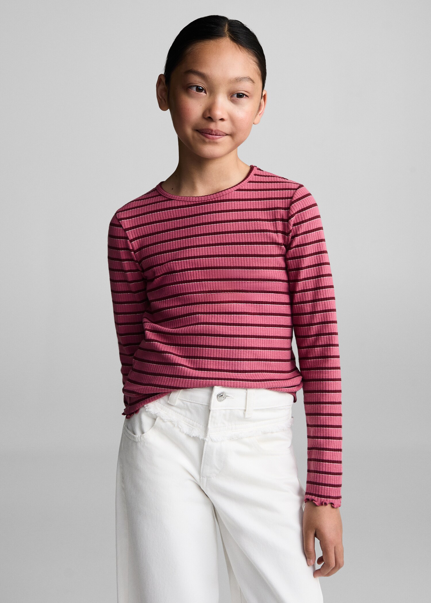 Striped long sleeves t-shirt - Medium plane