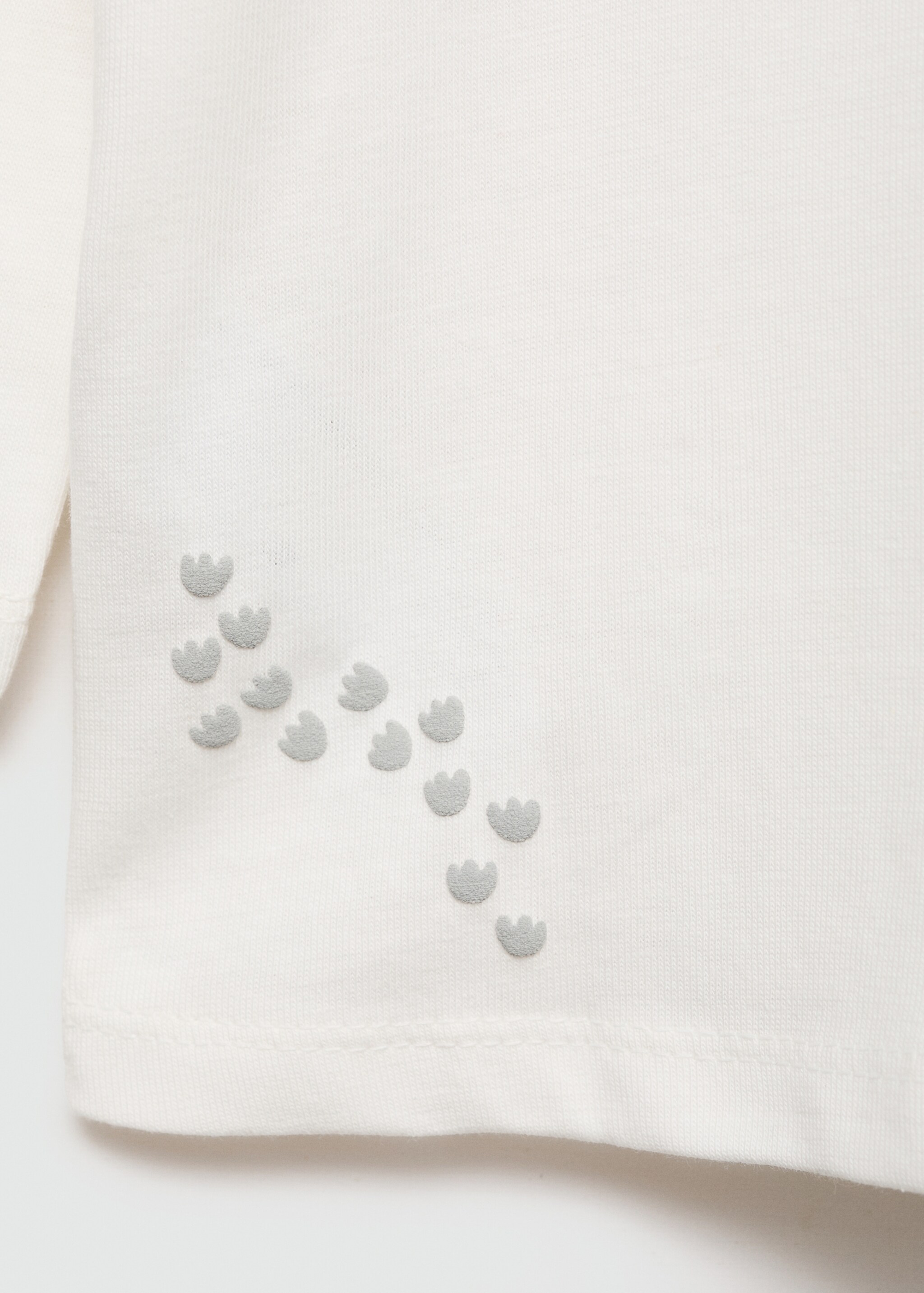 T-Shirt mit Dinosaurier-Motiv - Detail des Artikels 0, Cremeweiß. Ref: 77034782-00.