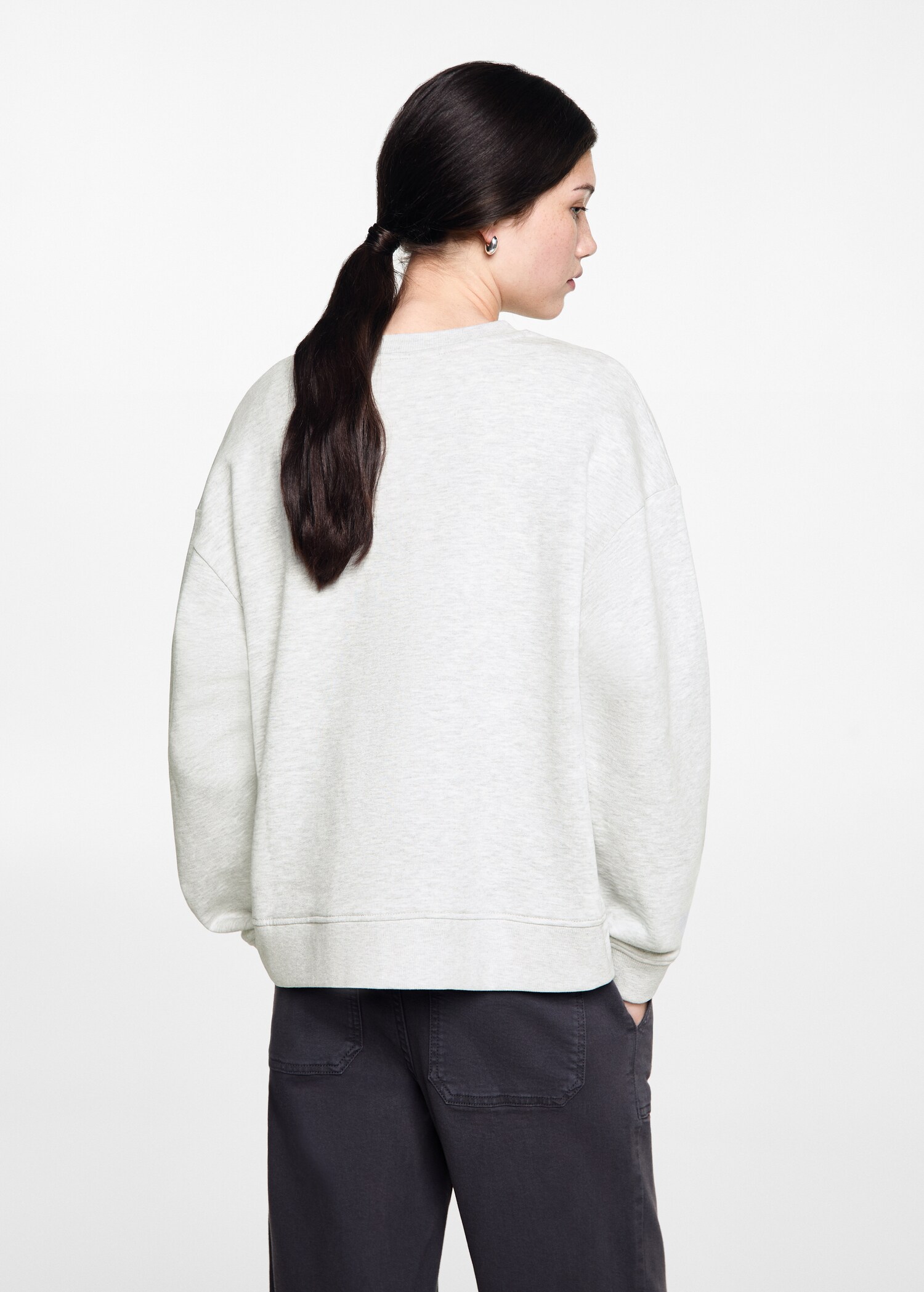 Embossed design sweatshirt - Reverse of the article