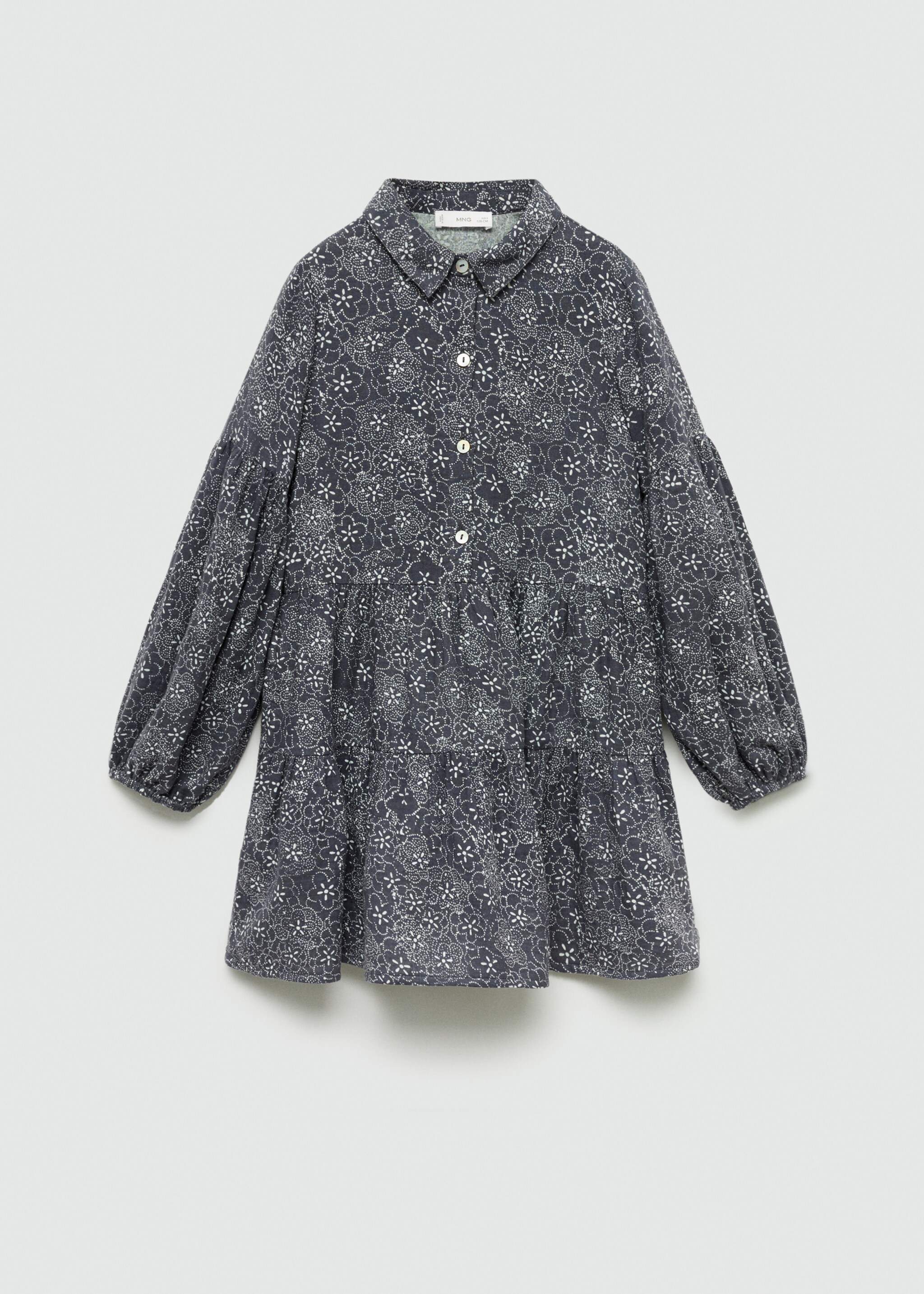 Kleid mit Blumendruck - Artikel ohne Model, Anthrazit. Ref: 77034786-00.
