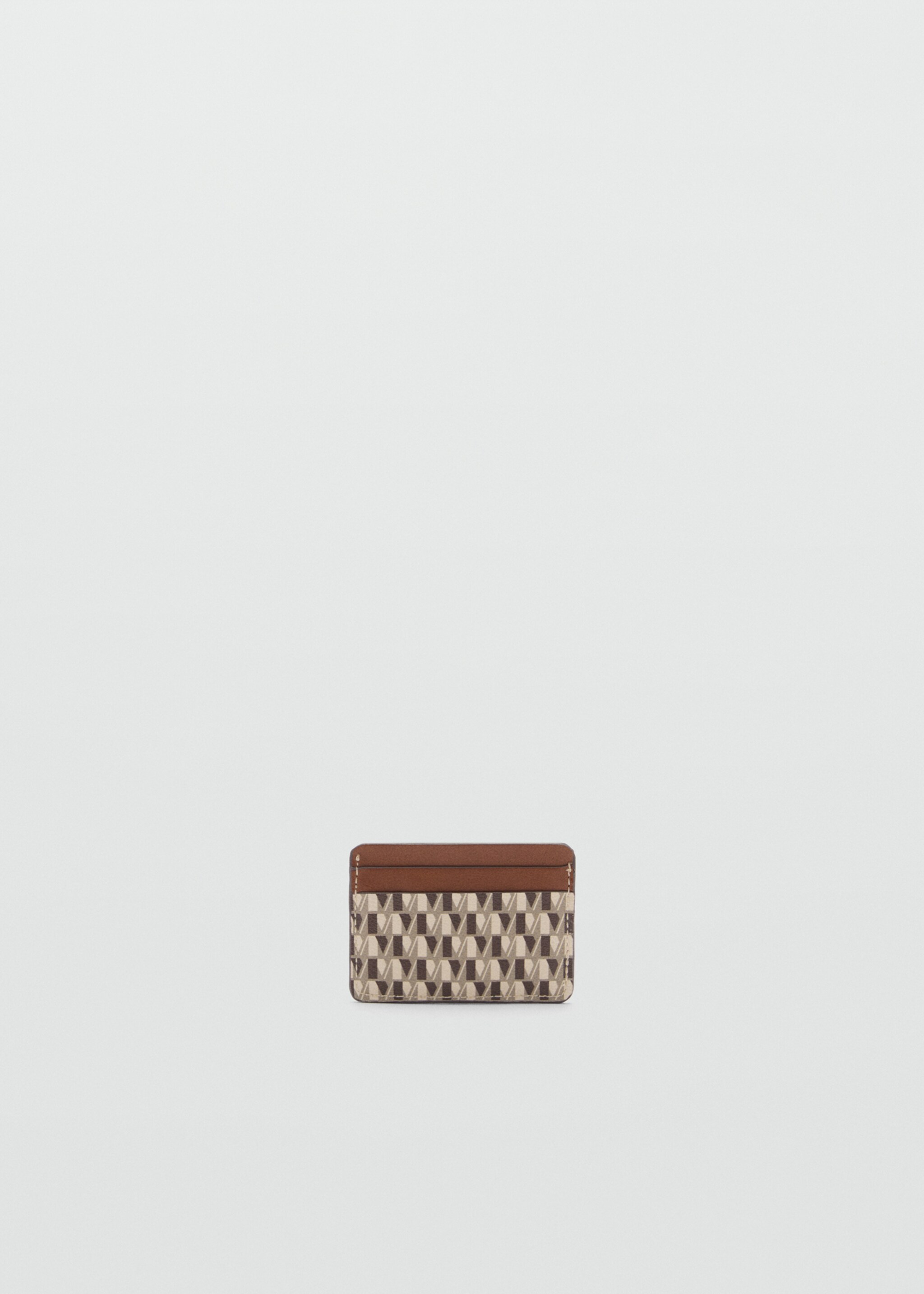 Tarjetero estampado logo - Plano medio, Cuero. Ref: 77034792-00.