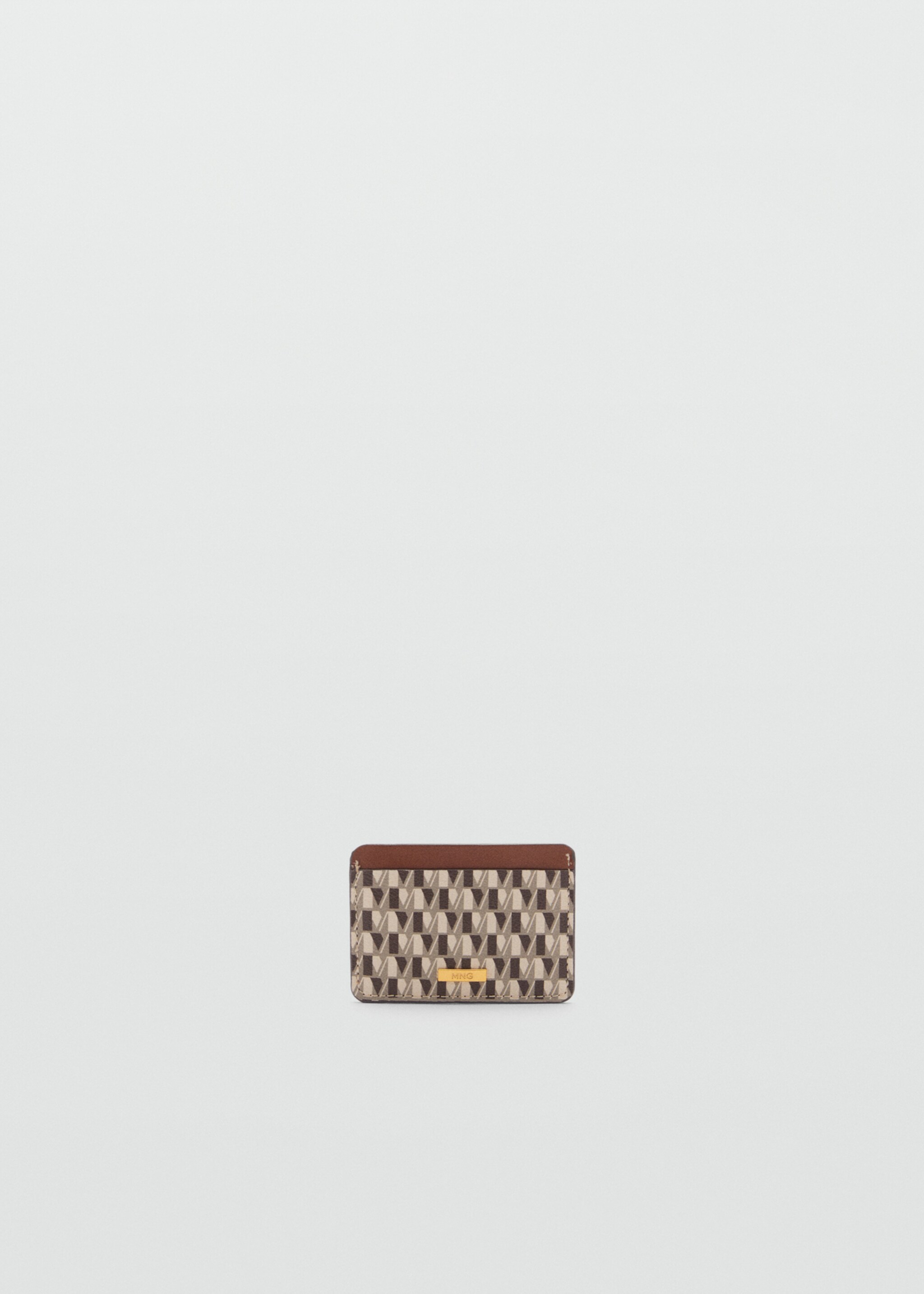 Tarjetero estampado logo - Artículo sin modelo, Cuero. Ref: 77034792-00.