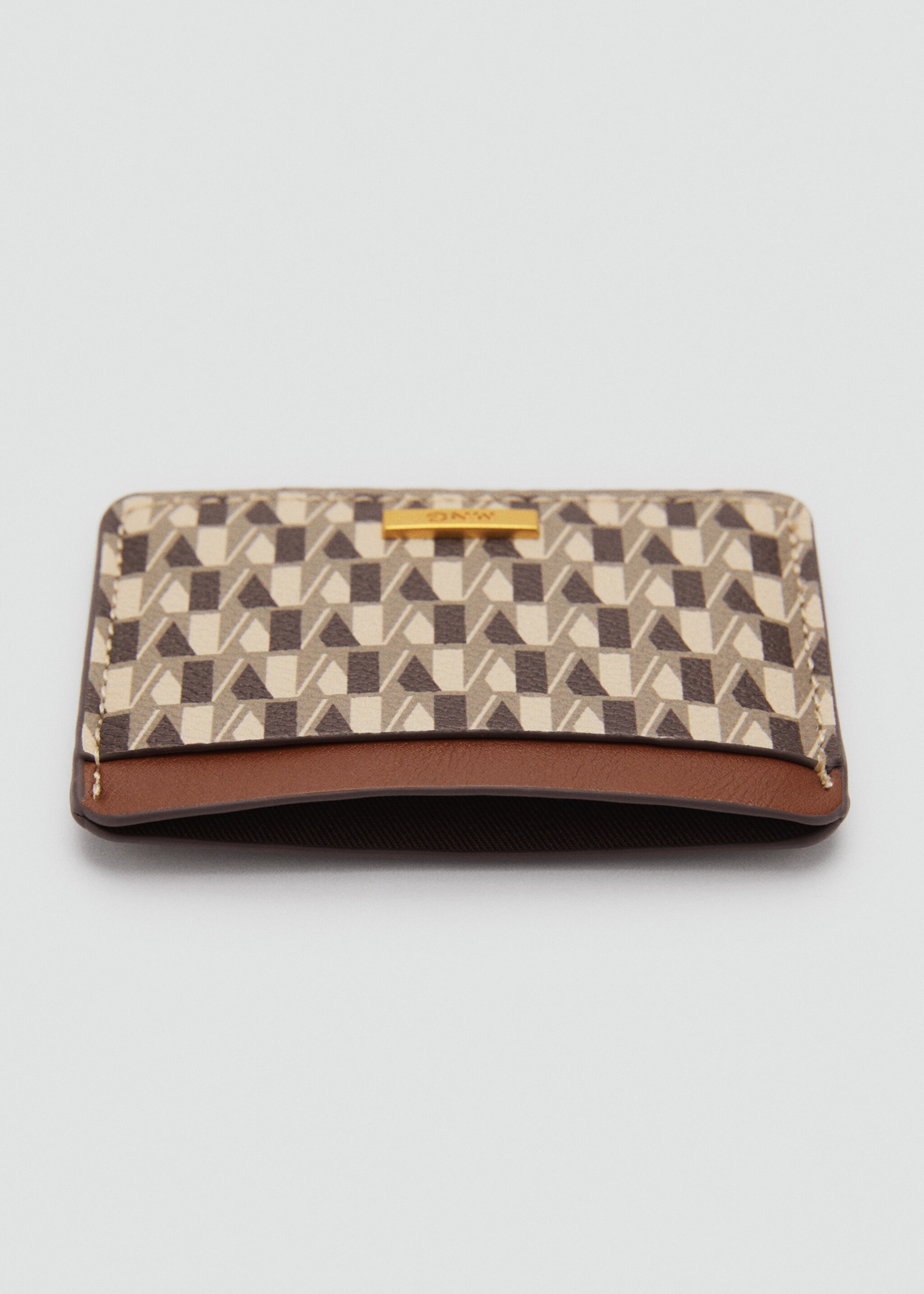 Tarjetero estampado logo - Detalle del artículo 1, Cuero. Ref: 77034792-00.