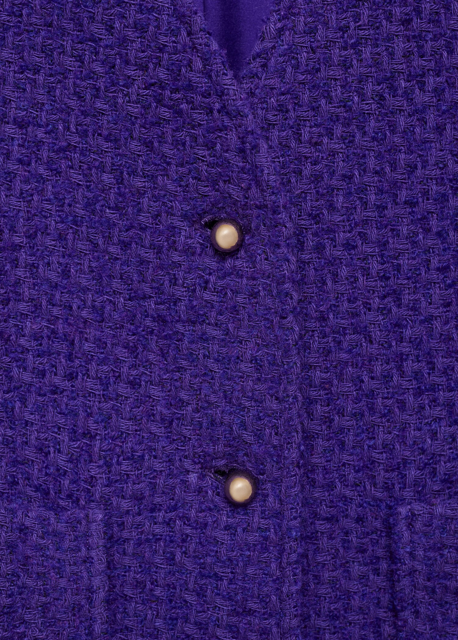 V-neck tweed jacket - Details of the article 8