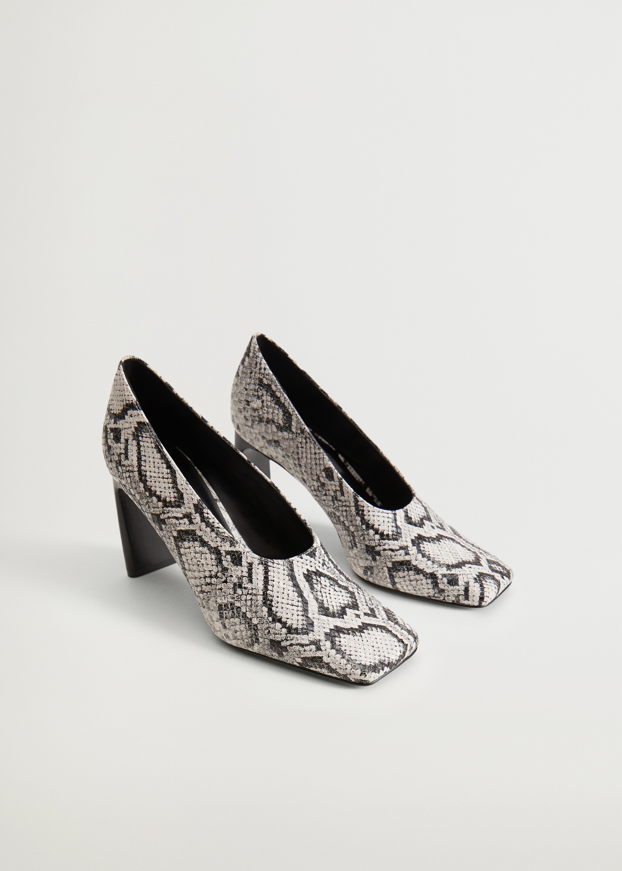 Zapato salón efecto piel - Plano medio