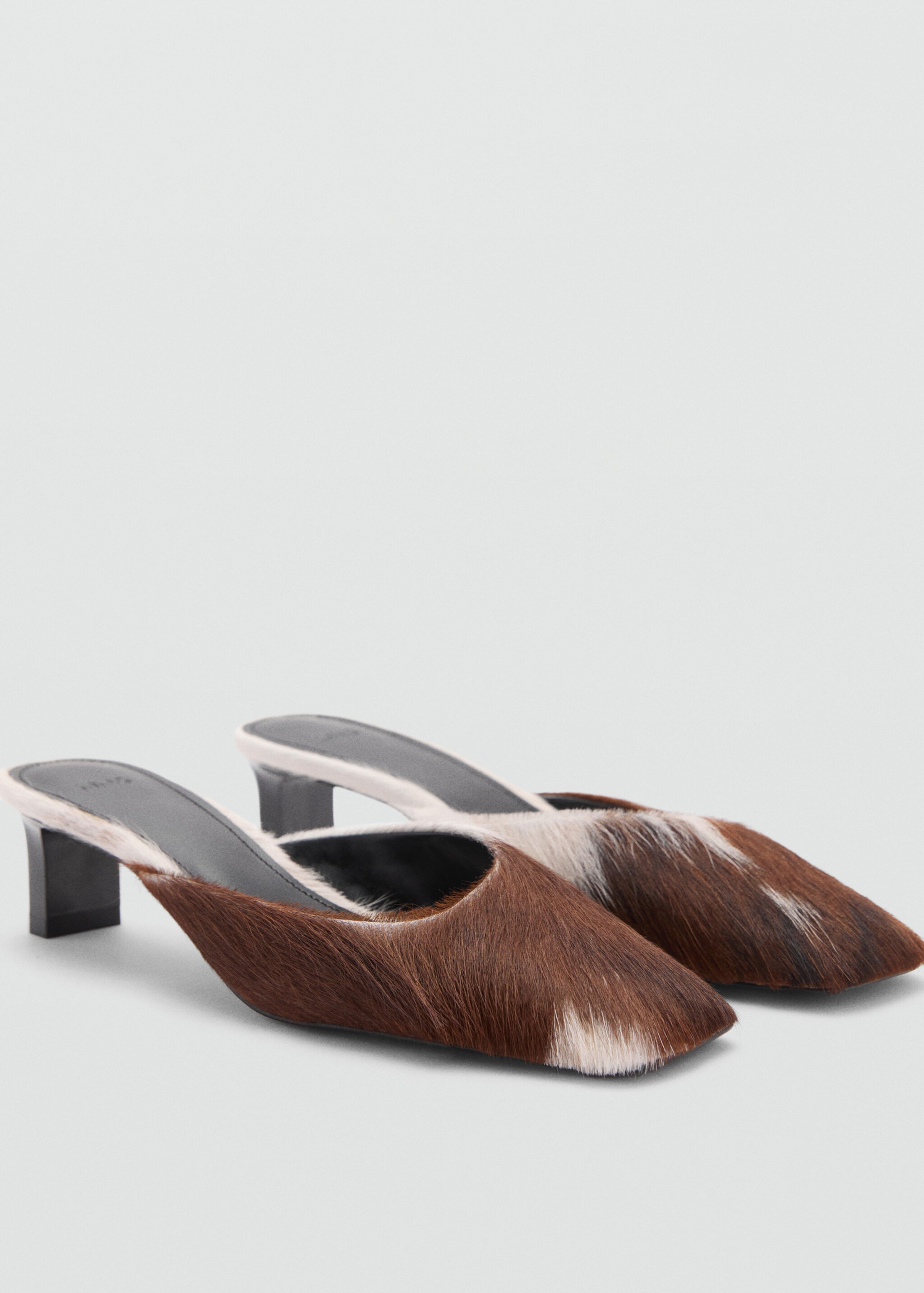 Heeled leather shoes - Medium plane, Brown. Ref: 77035153-00.