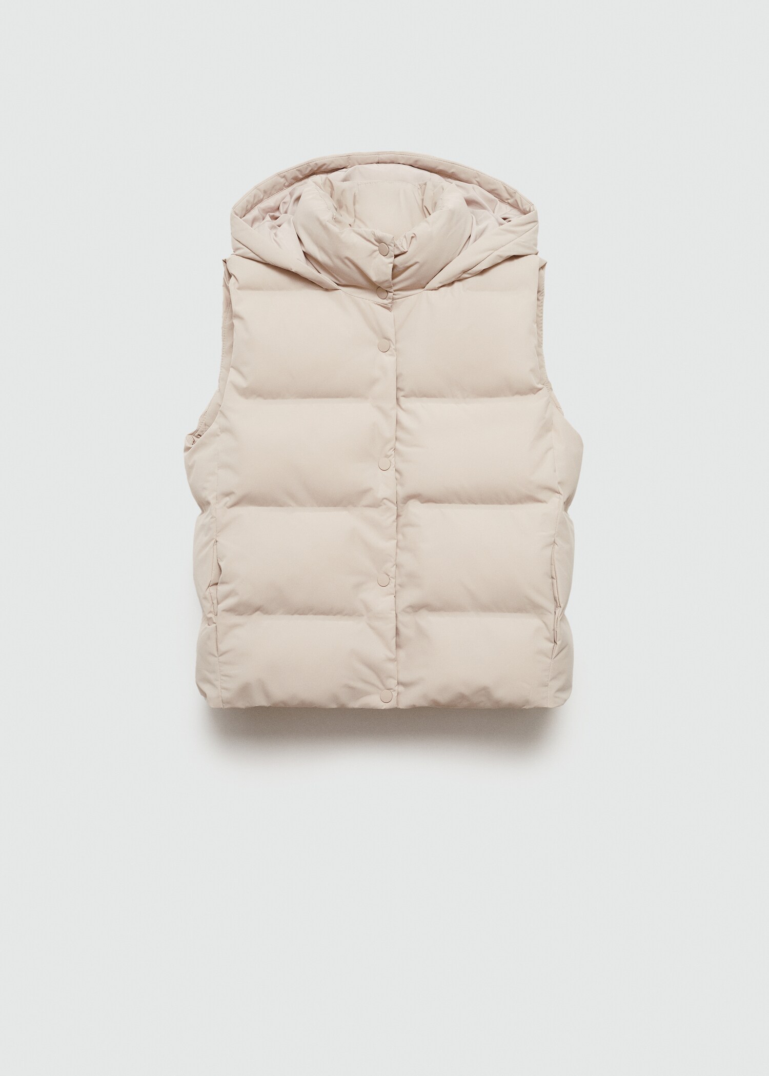 Quilted vest with hood - Article without model