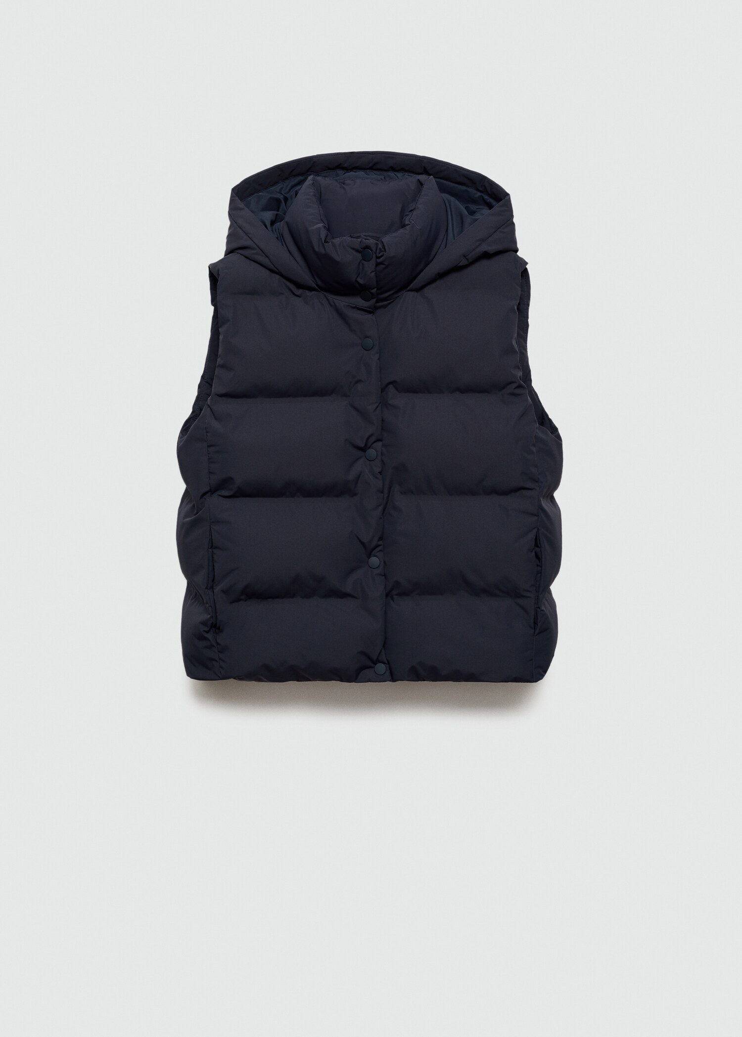 Quilted vest with hood - Article without model
