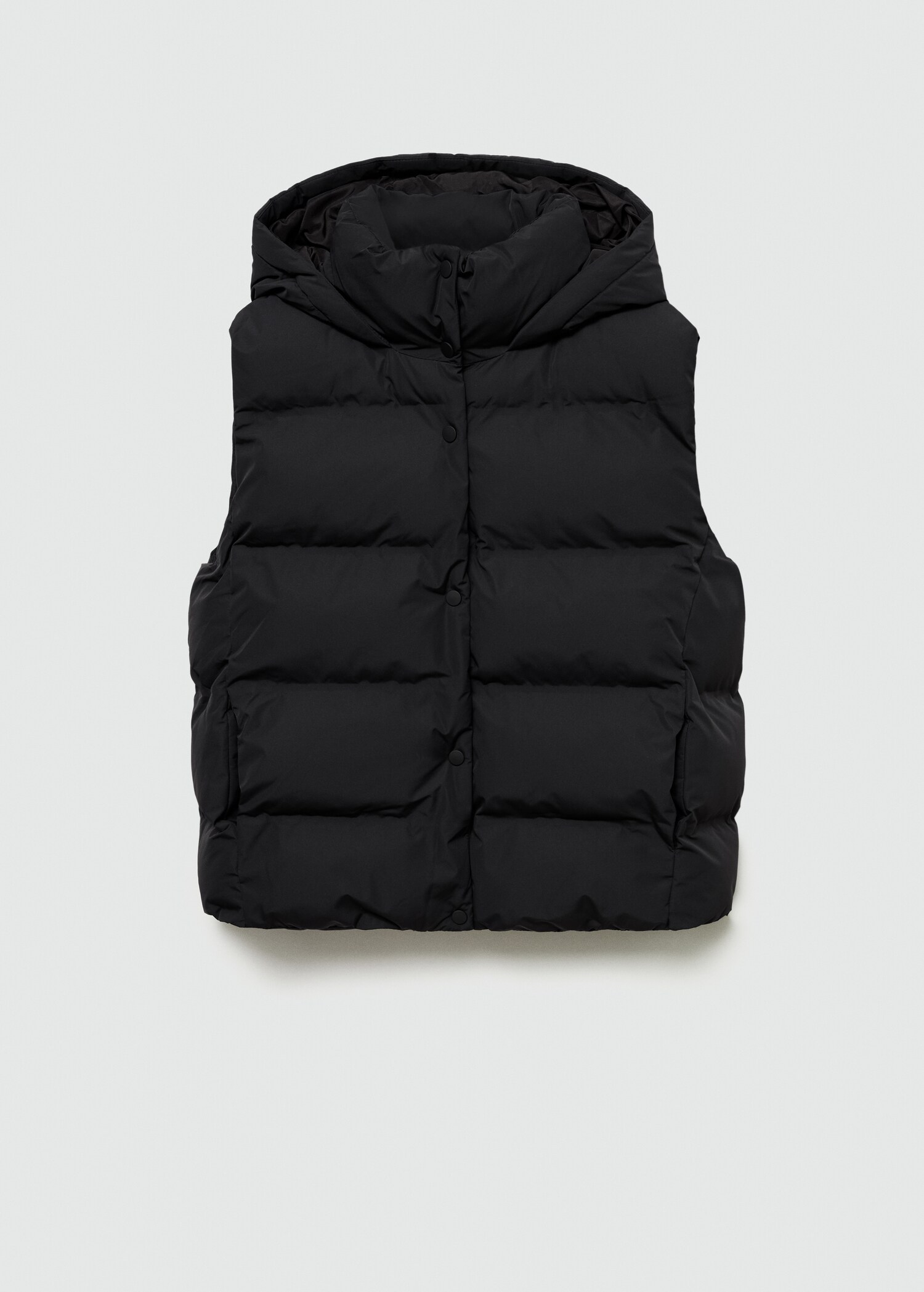 Quilted vest with hood - Article without model