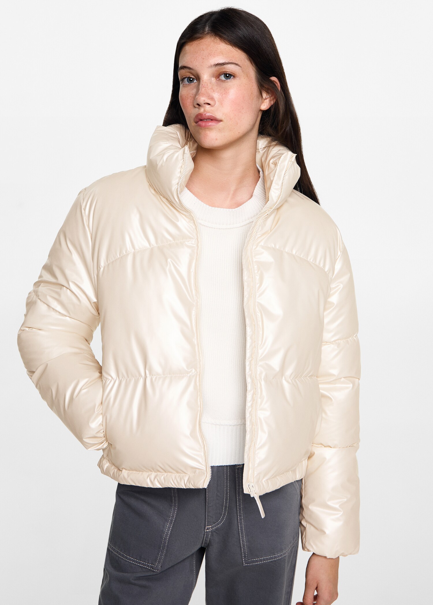 Metallic puffer jacket - Medium plane